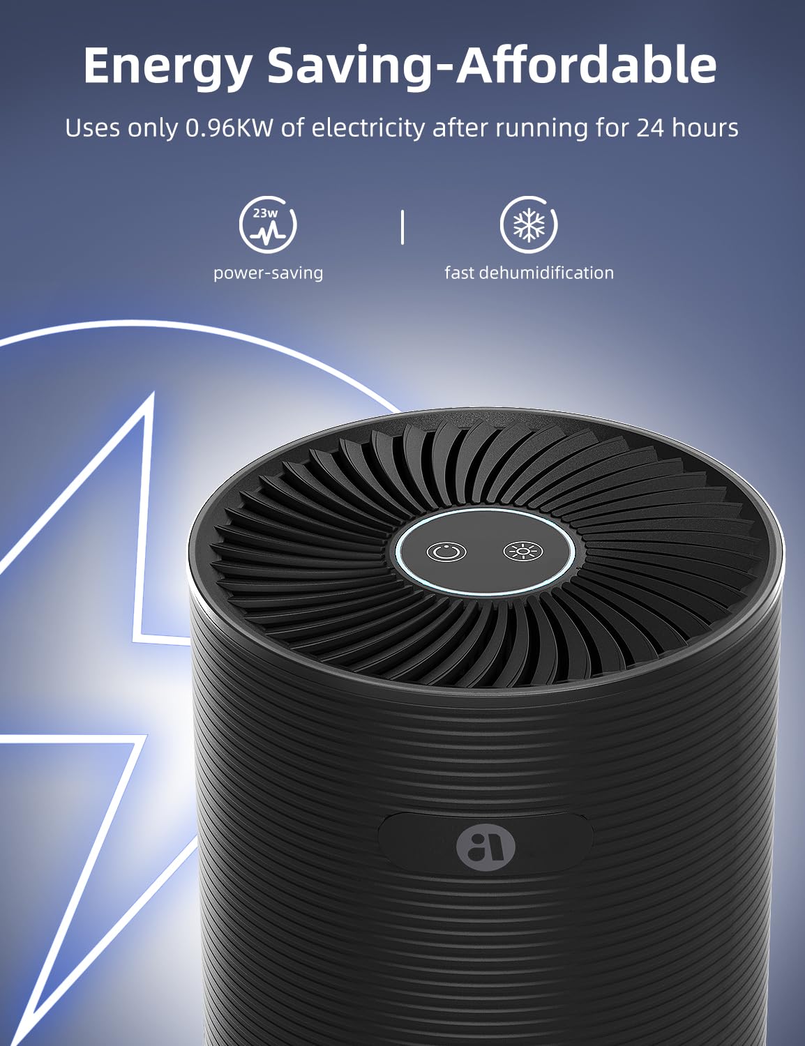 SANVINDER Dehumidifiers for Home, 25oz Dehumidifier for Bedroom with Auto-off, Ultra Quiet Energy