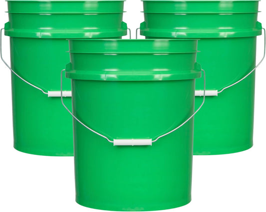 House Naturals 5 Gallon Premium HPDE Plastic Bucket - Made in USA Food Grade Storage Container, BPA
