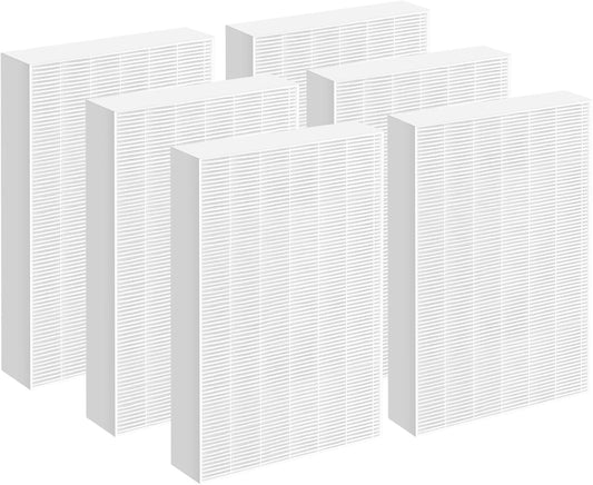 Replacement Filter R Compatible with Honeywell Air Purifier HPA300 HPA200 HPA100 and 5000 Series, 6 Pack HEPA Filter, Fits for Honeywell R Filter (HRF-R3 & HRF-R2 & HRF-R1)
