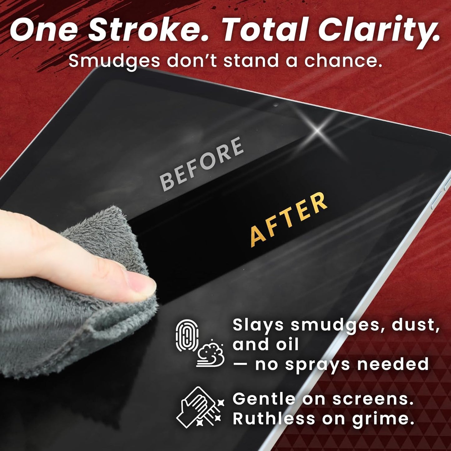 BELLEMOND「Samurai Cloth」Japanese Microfiber Cleaning Cloth | Washable, Reusable, Lint Free Cloth for Phones, Laptops, Lenses, Screens & Electronics | Made in Japan | Small