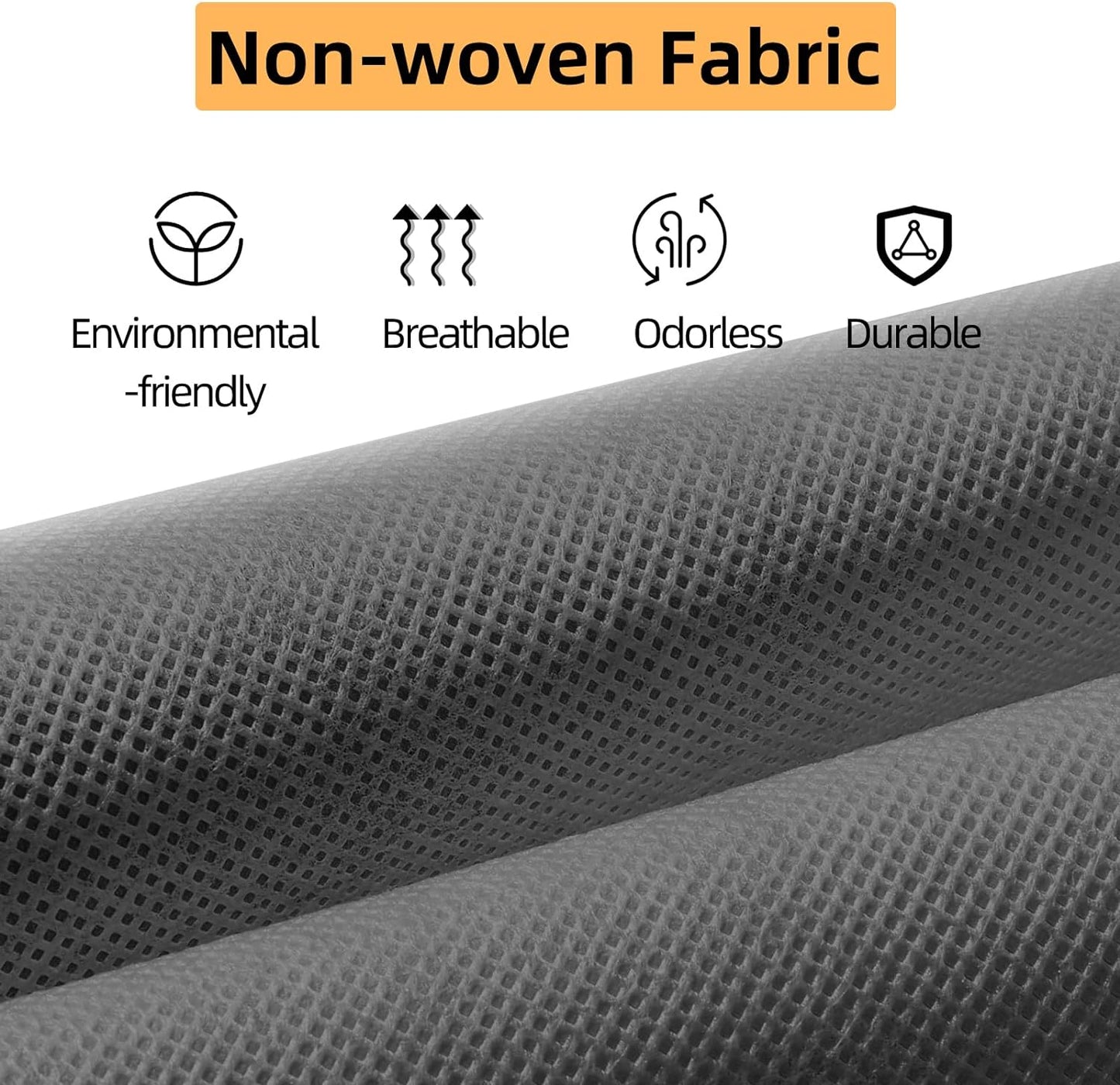 2-Pack Hanging Organizer, 4-Shelf Closet Shelves With Side Pockets, Grey