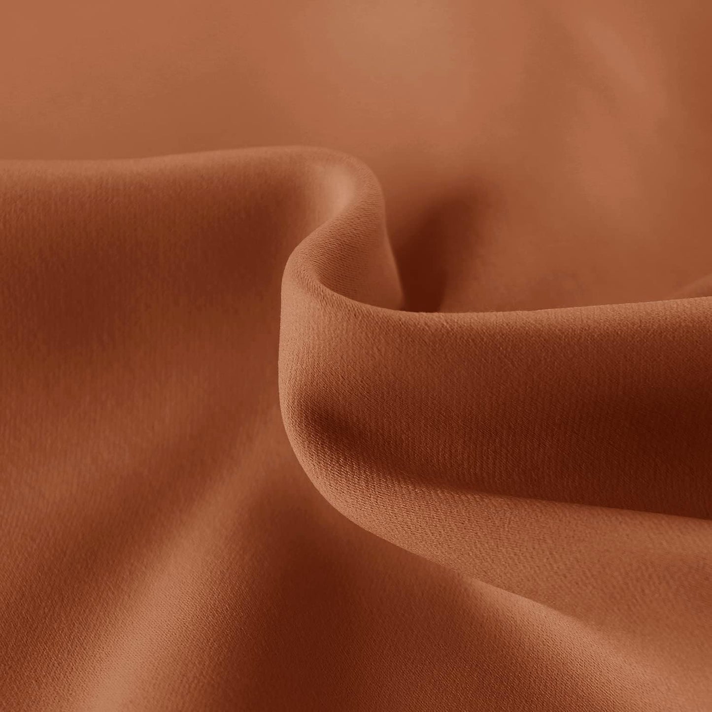 DWCN French Door Curtains – Rod Pocket Thermal Blackout Curtain for Doors with Glass Window, Kitchen and Patio Doors for Privacy, 36 X 72 Inches Long, 1 Curtain Panel with Tieback,Burnt Ochre