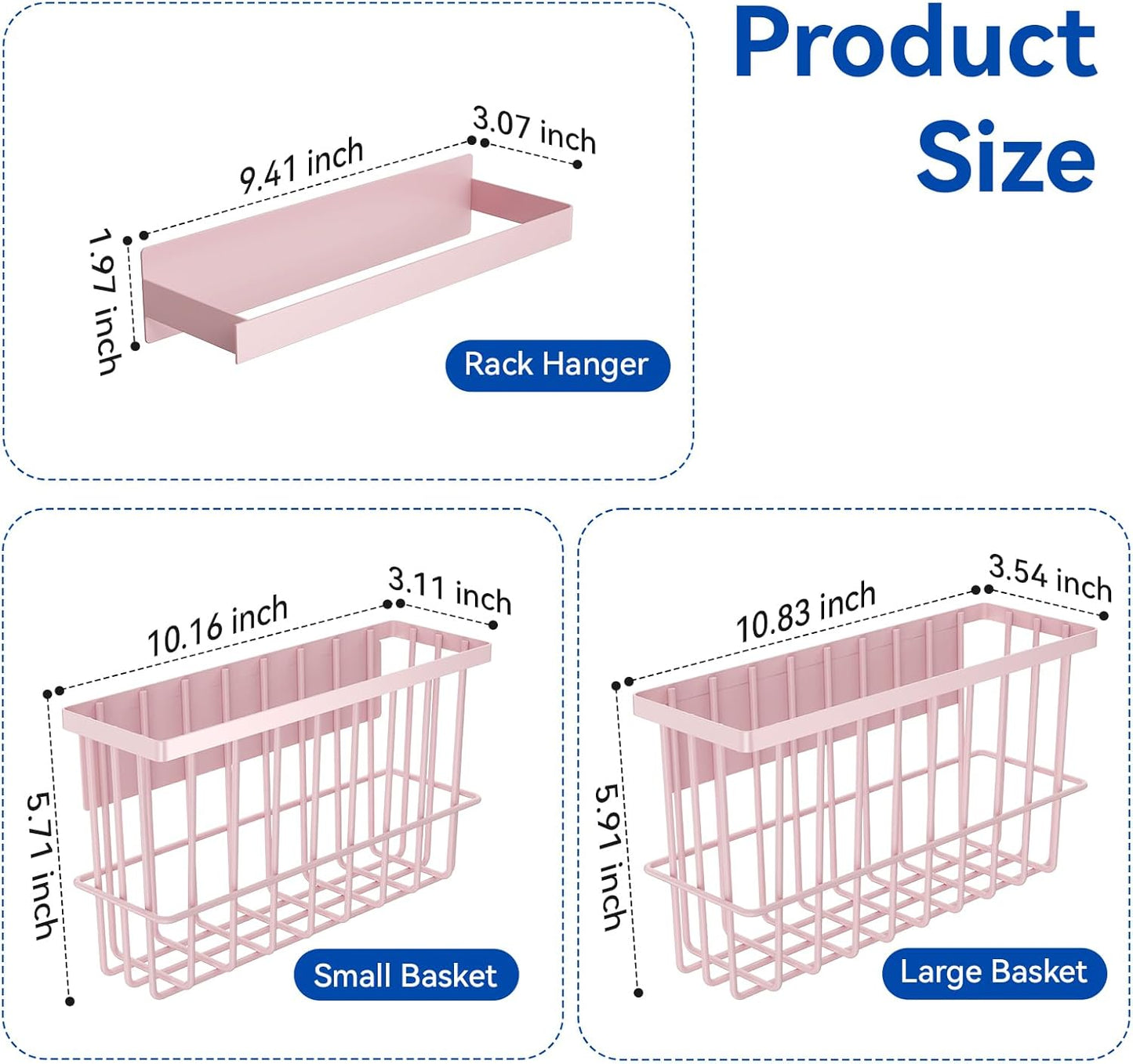 Magnetic Dryer Ball Holder and Magnetic Hanger Holder for Laundry Room Organization and Storage, Magnetic Lint Bin for Laundry Room, Iron Basket Dryer Ball Container for Laundry Room Storage (Pink)
