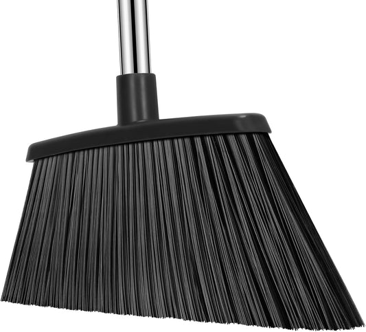 Heavy Duty Broom, 55 Inch Long Handle Outdoor Large Angle Brooms, Commercial Broom for Sweeping