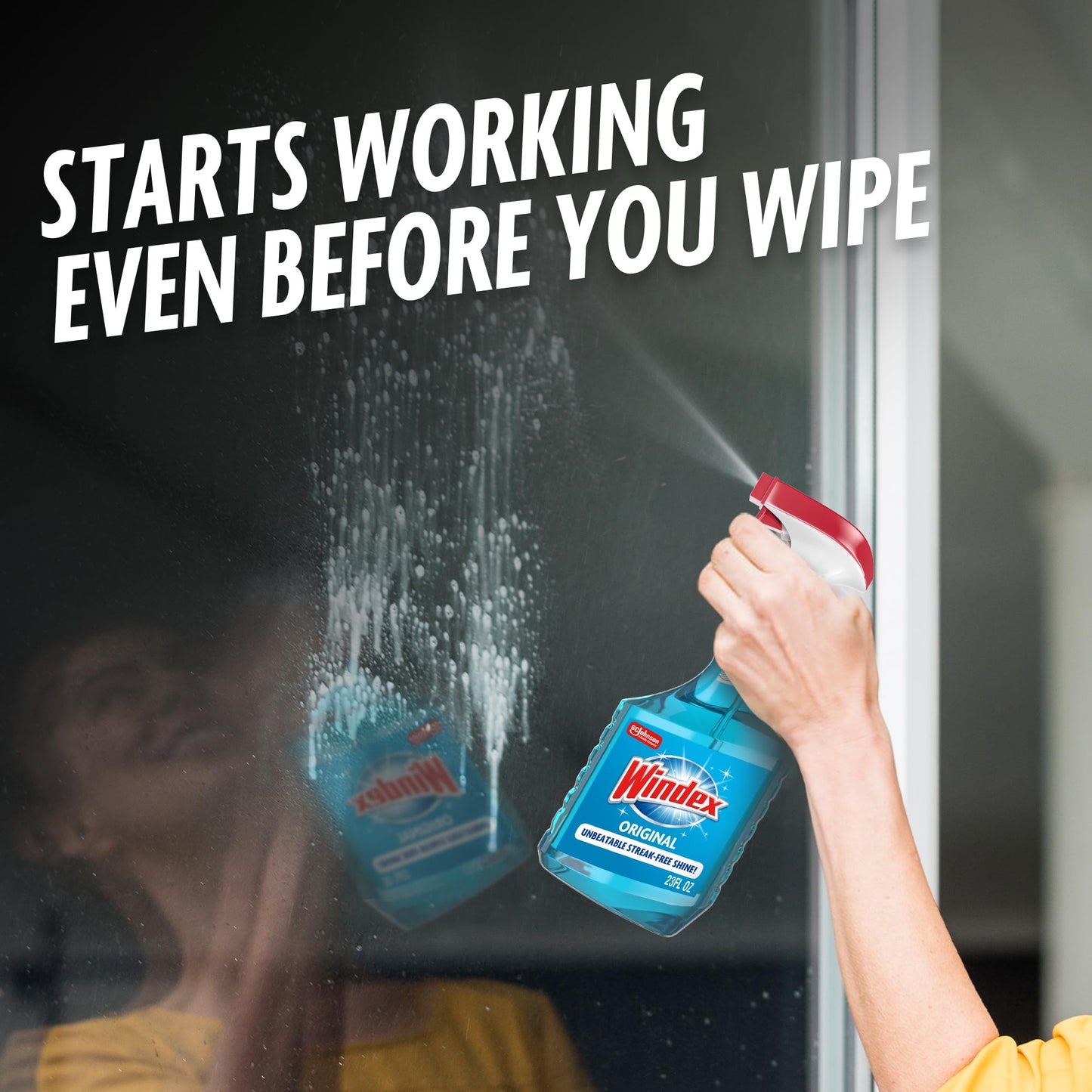Windex Glass and Window Cleaner Spray Bottle, Packaging Designed to Prevent Leakage and Breaking