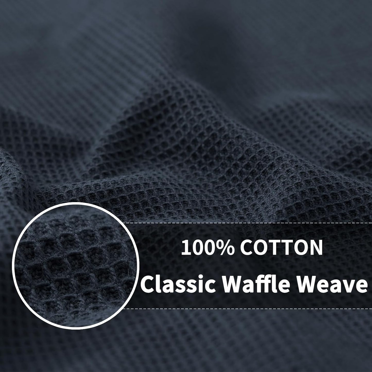 Homaxy 100% Cotton Waffle Weave Dish Cloths - 6 Pack Soft and Absorbent Dish Towels - 12 x 12 Inches Quick Dry Dish Rags - Mixed Color