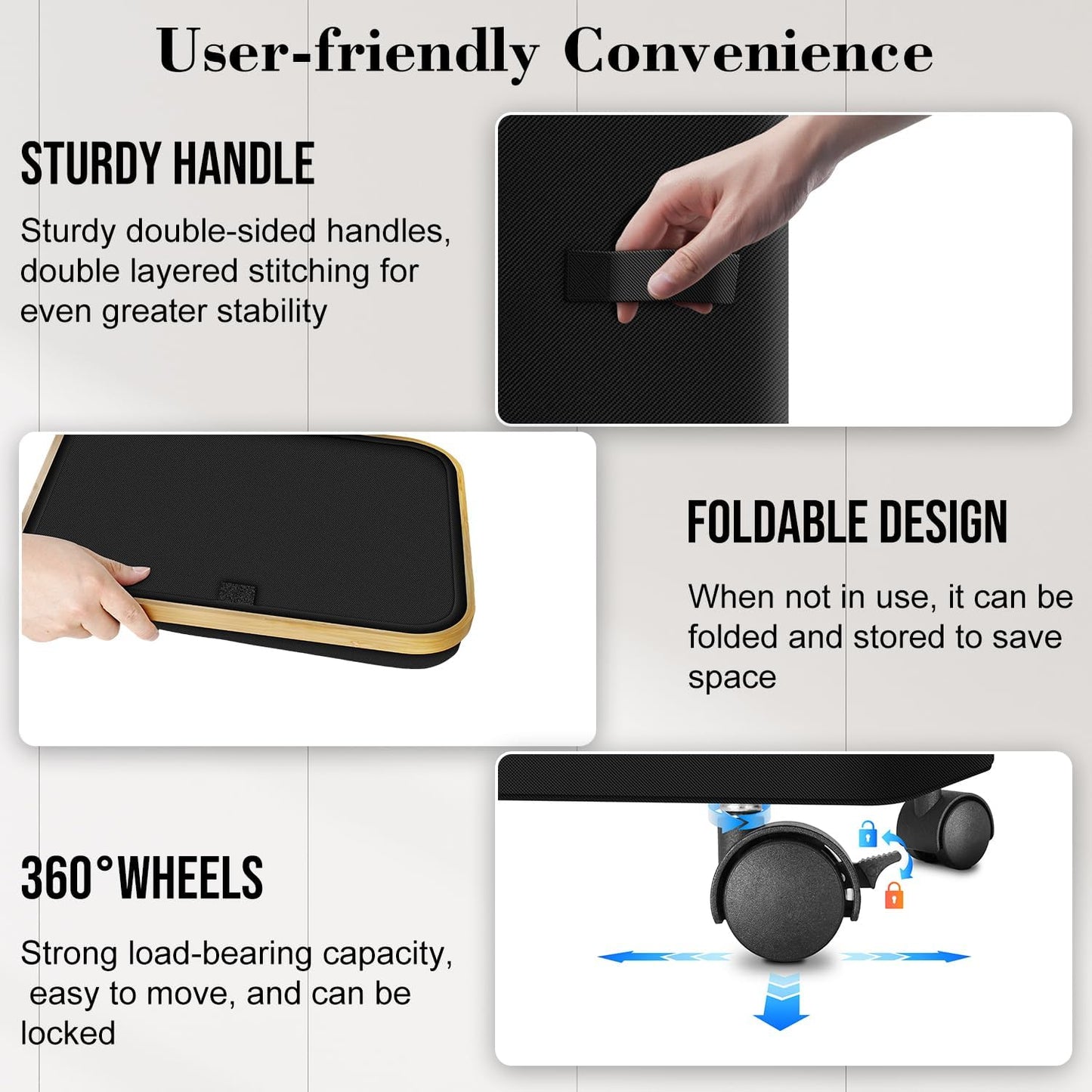 Laundry Hamper with Wheels,20 Gal (75L) Laundry Basket with lid Rolling Clothes Hamper Foldable Dirty Clothes Basket on wheels with Bamboo Frame and Bag for Bedroom, Dorm, Laundry Room-Black