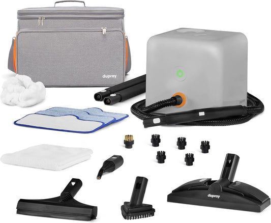 Dupray Neat Plus Steam Cleaner with 18-Piece Accessory Kit (incl. the Awesome Bag) A powerful multi-purpose steamer. *Kills 99.9% of Bacteria & Viruses