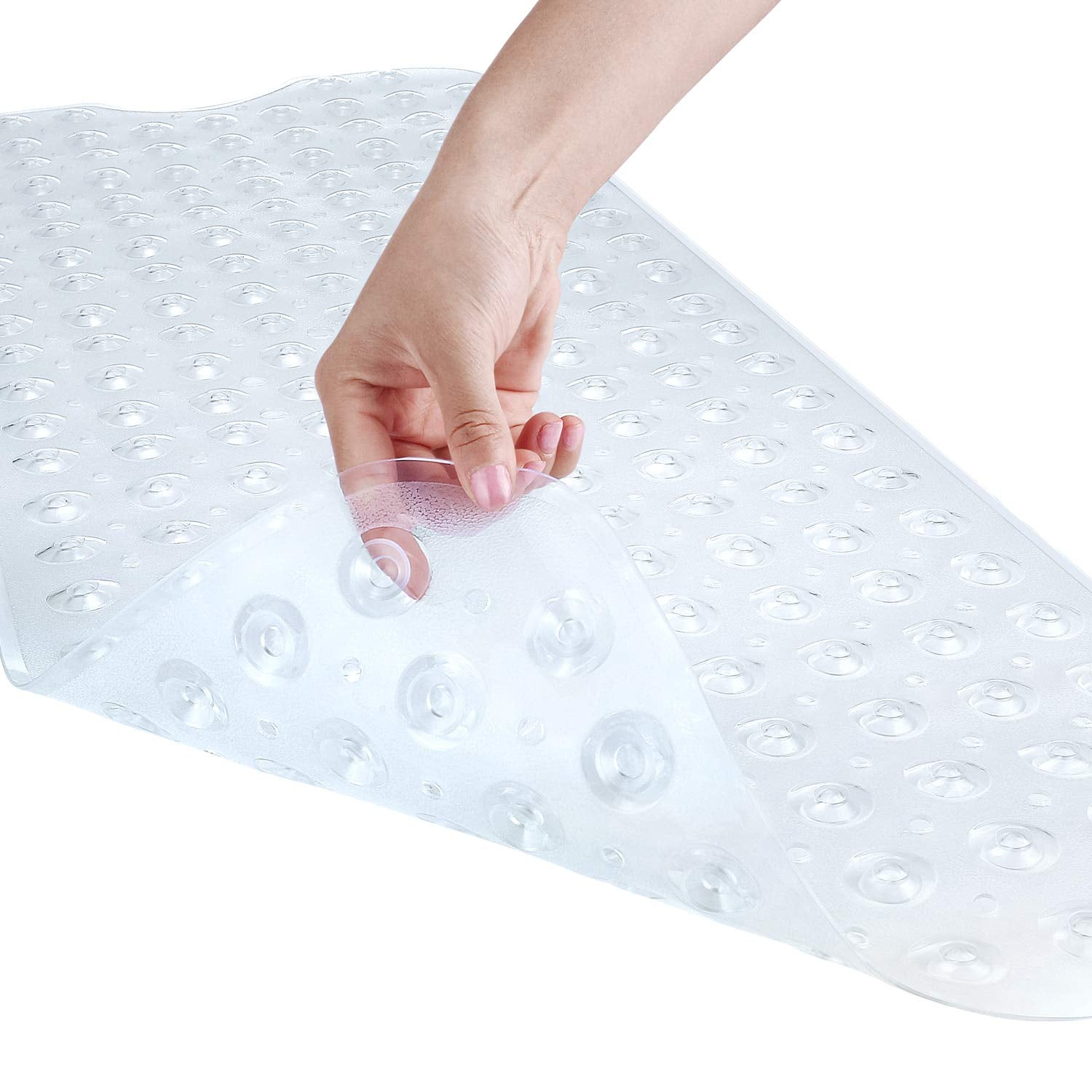 YINENN Bath and Shower Safety Mats 40x16 inch, Non Slip with Suction Cups for Bathroom Stall and