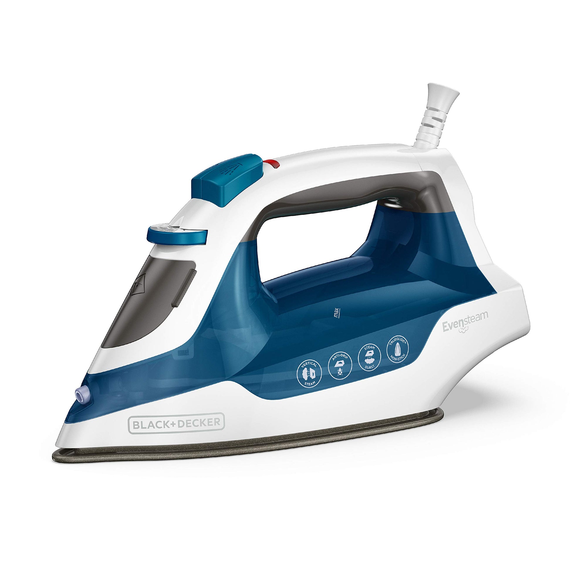 BLACK+DECKER Easy Steam Iron for Clothes with SmartSteam Technology