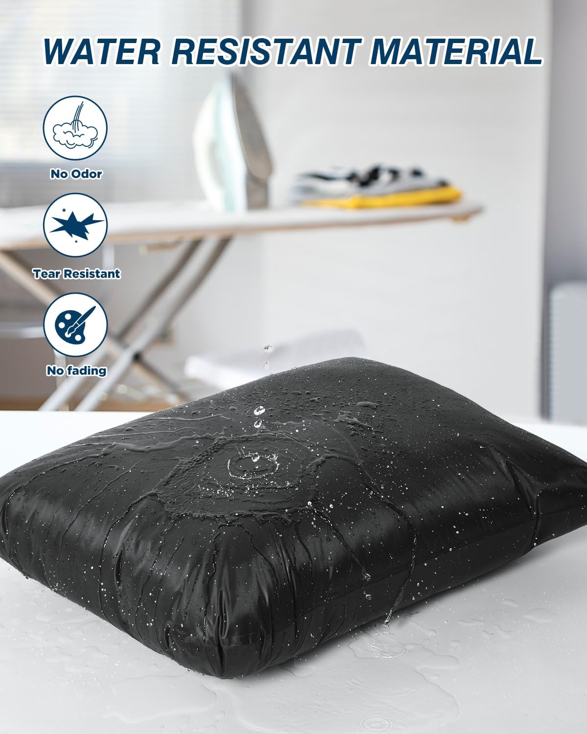 OTraki 2Pcs Large Laundry Bags 24x32 inch Wet Dry Bag Reusable Waterproof bag with Zipper Wet Clothes Blanket/Bedding/Coat/Sweater Organize Machine Washable for Home Travel Hotel Camping, Black