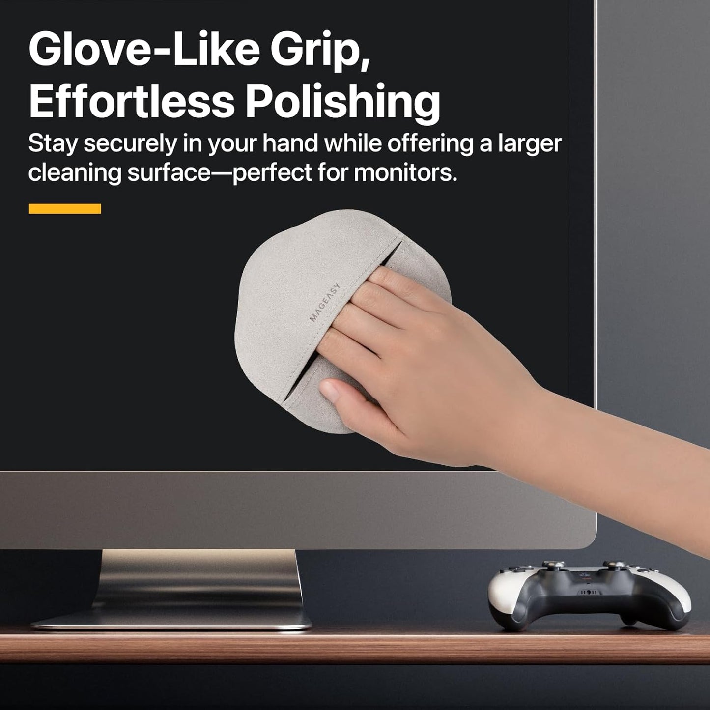 MAGEASY Microfiber Cleaning Cloth for Screens of Laptops, Notebooks, Tablets, TV, Monitors and Smartphones - Premium Polishing Cloth