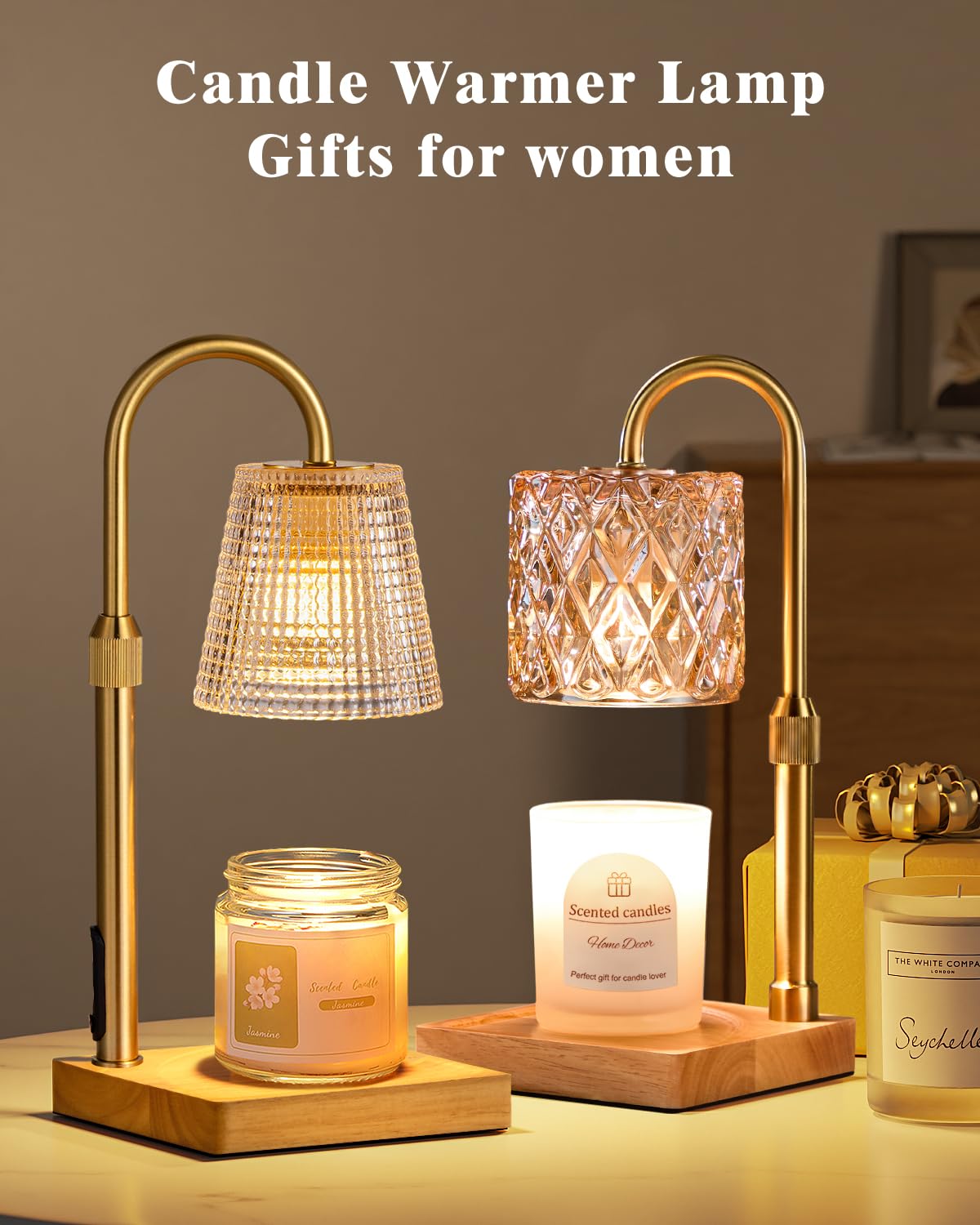 Hong-in Candle Warmer Lamp with Timer, House Warming Gifts New Home Decor