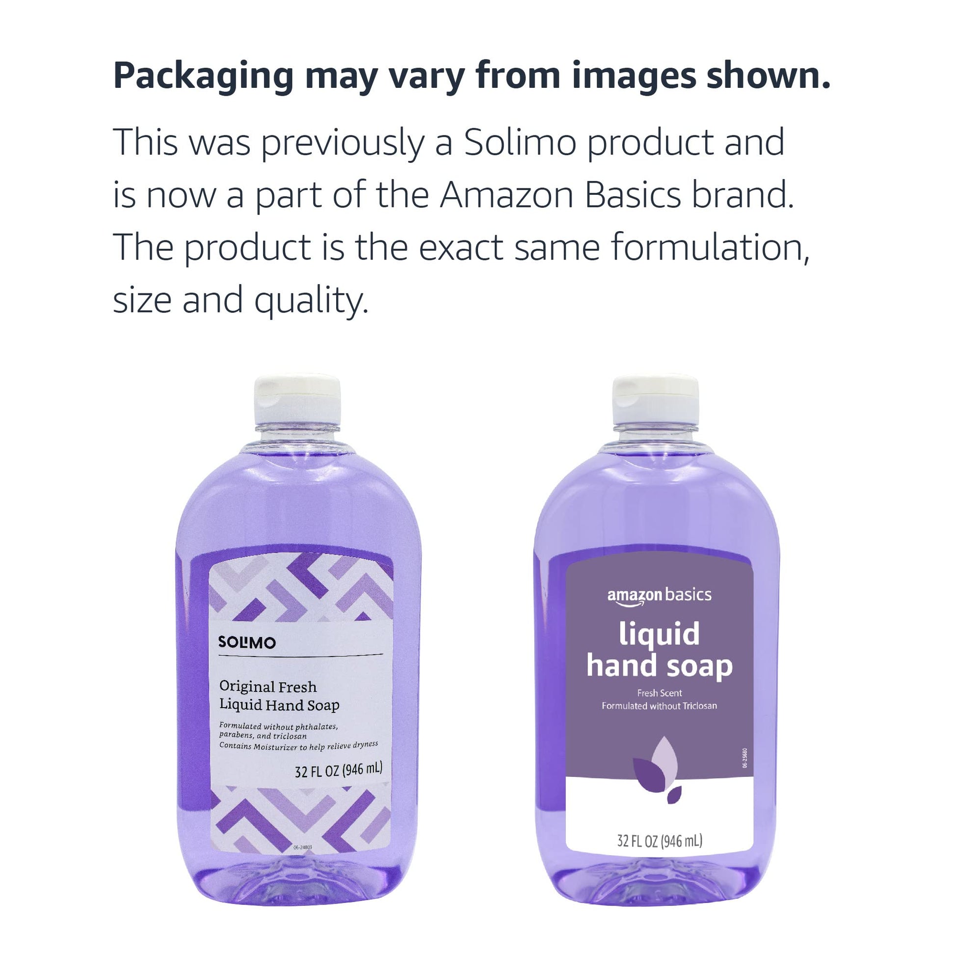 Amazon Basics Original Fresh Liquid Hand Soap, Moisturizing Formula, Phthalate & Paraben-Free, 32