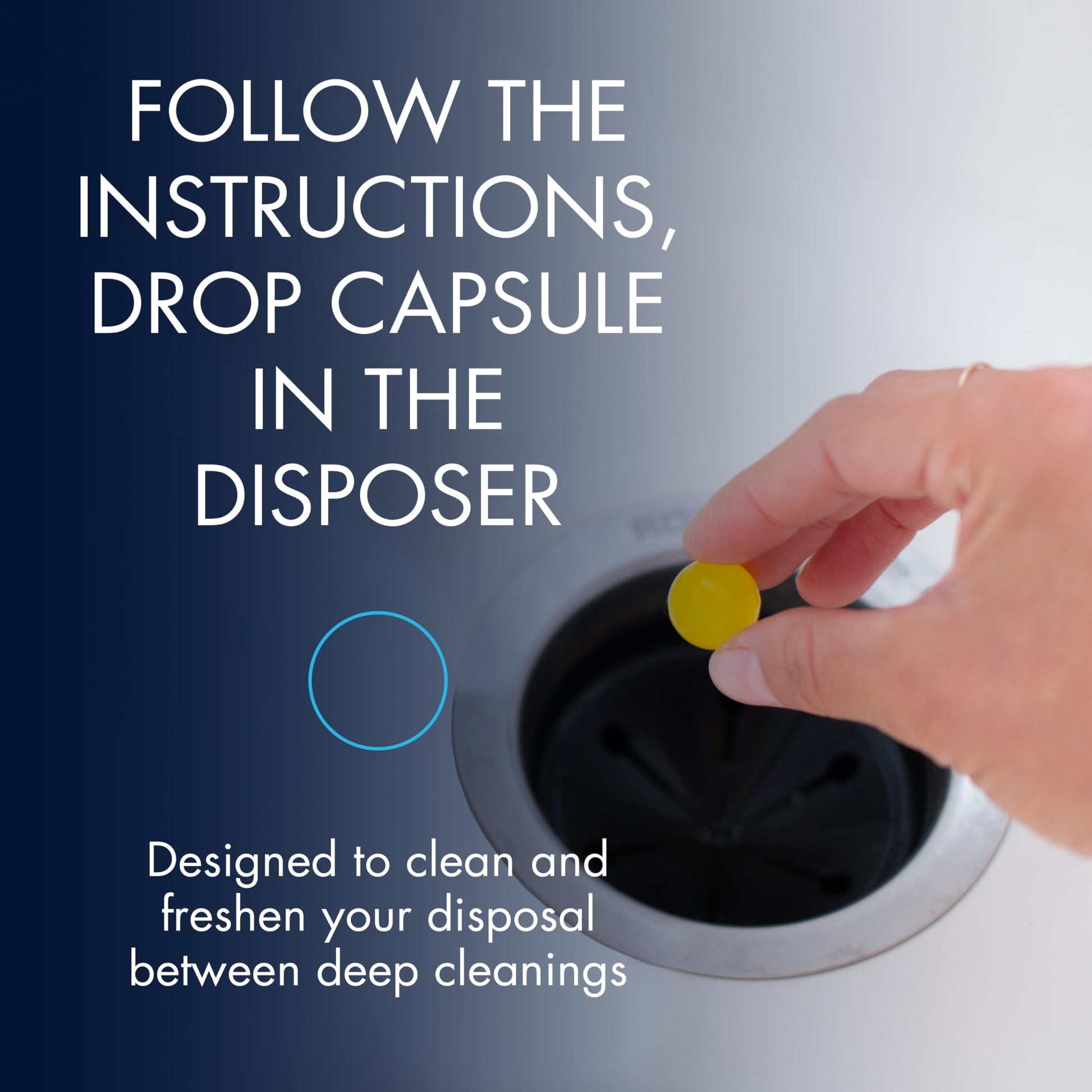 Glisten Garbage Disposer Freshener, Lemon Scent Deodorizer, 10 Capsules