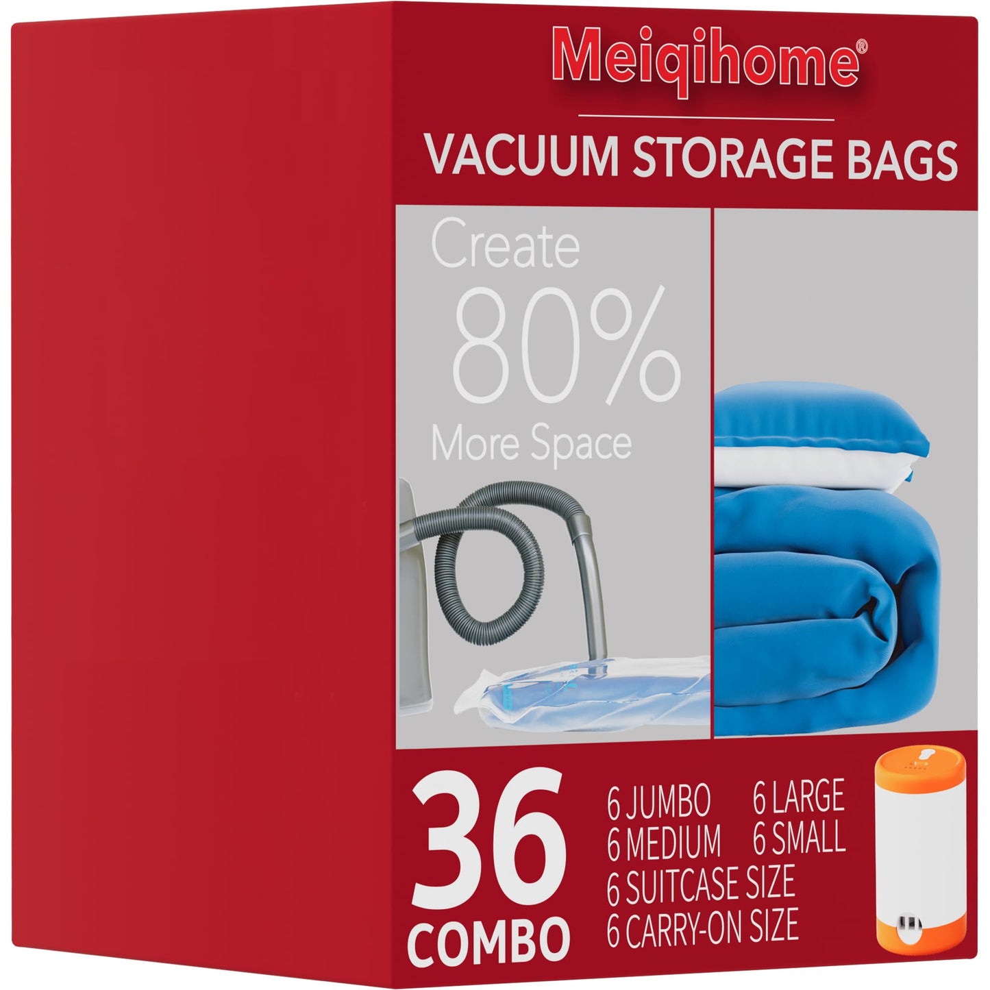 Vacuum Seal Bags for Clothing Travel & Home Storage, travel vacuum bags with pump, Store Blankets