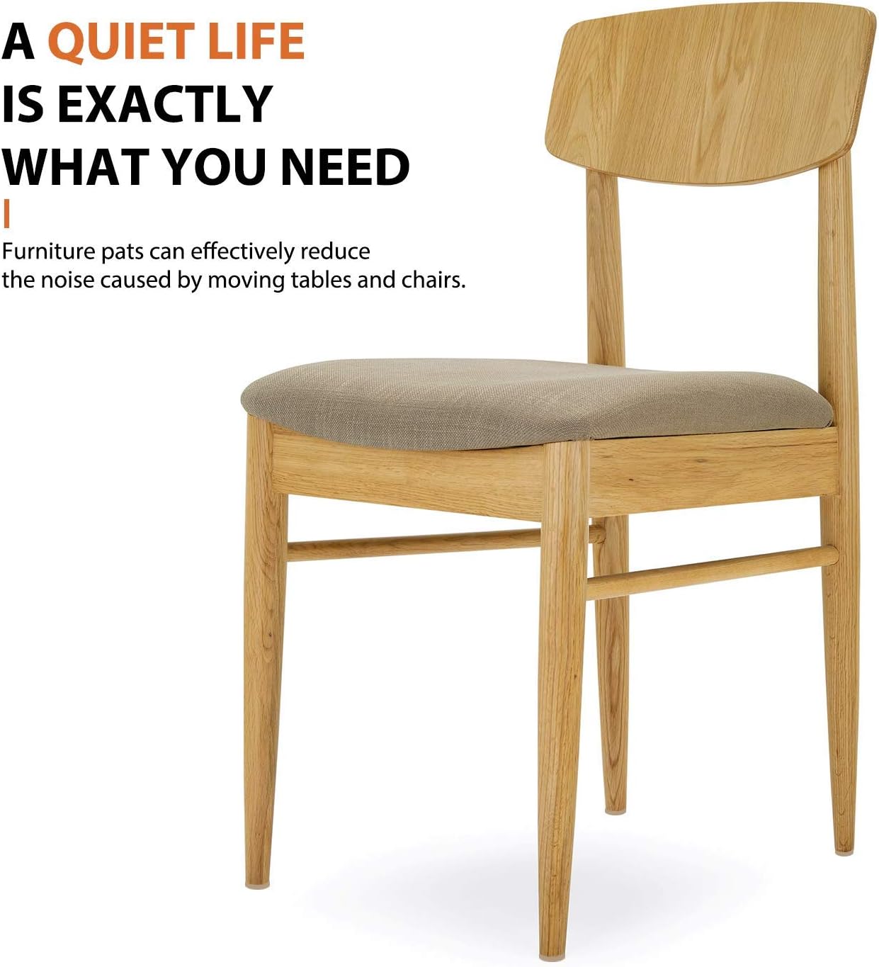 Furniture Pads 300 Pack Premium Furniture Felt Pads (Beige), Huge Quantity Self Adhesive Anti Scratch Floor Protector for Furniture Legs Hardwood with 60 Cabinet Door Bumpers