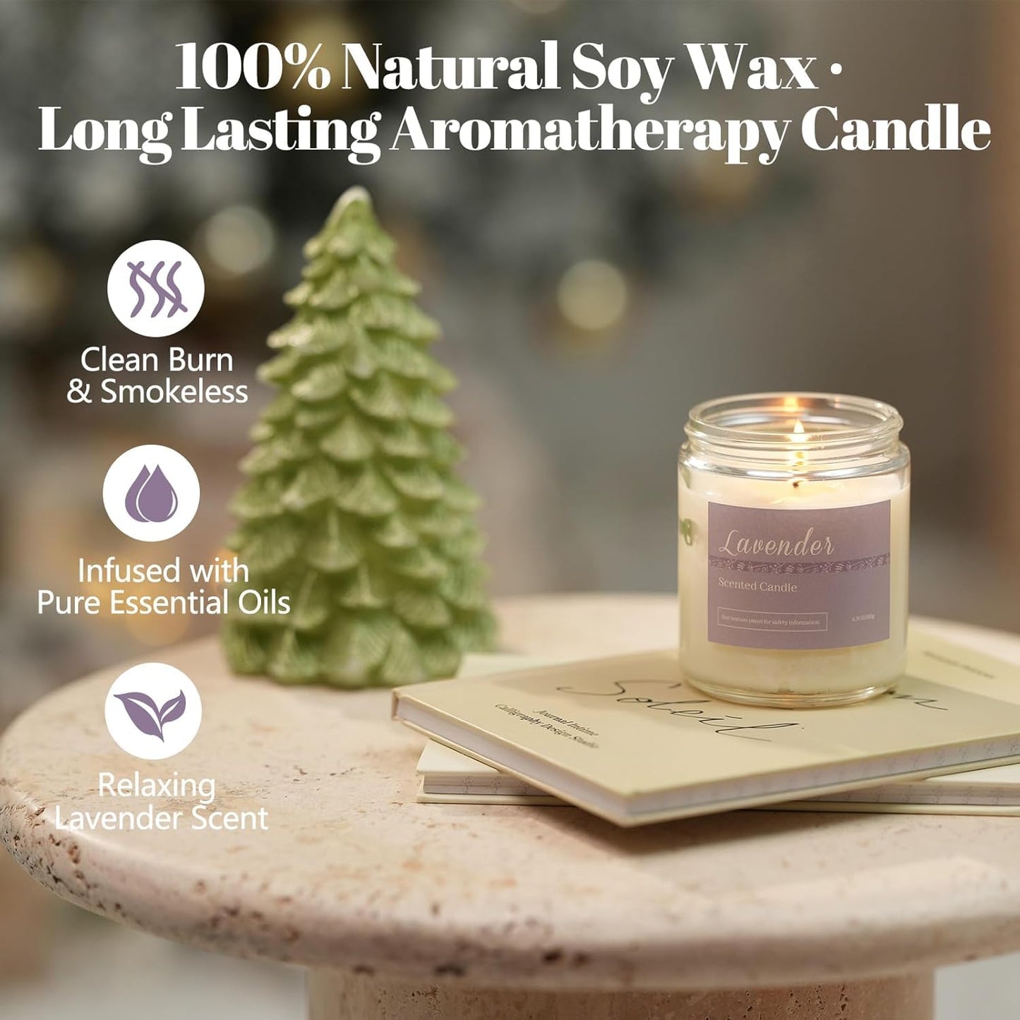 Scented Candles Gift Set for Women, 6-Pack Aromatherapy Candles for Home