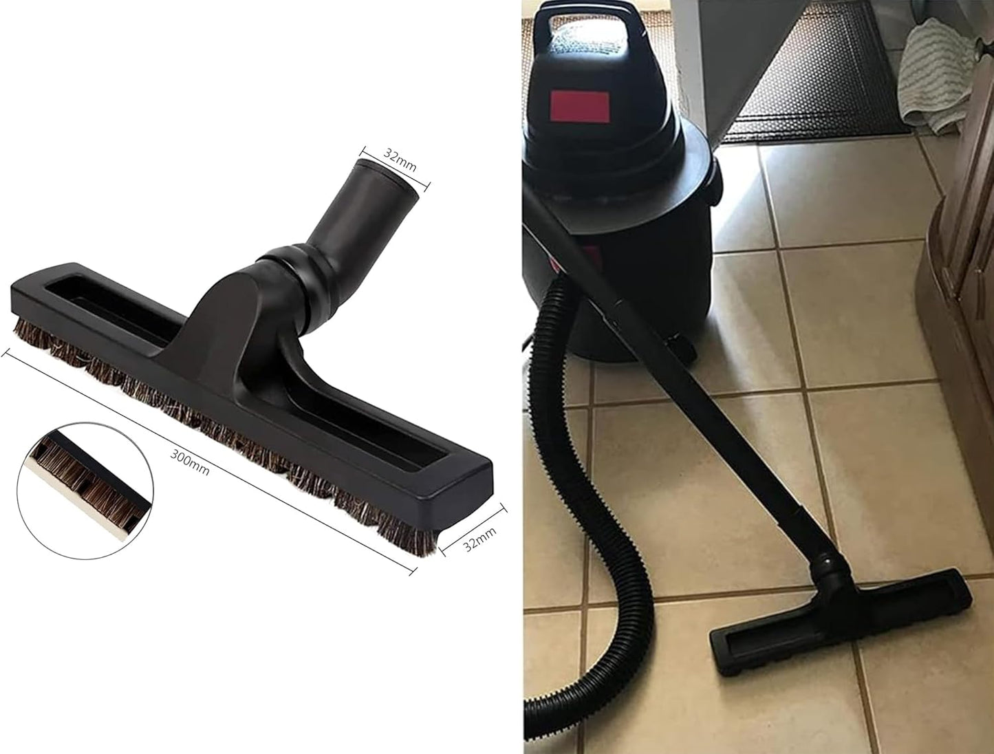 12 Pcs Universal Vacuum Attachments for Shop Vac Accessories, 1 1/4" to 2 1/2" Vacuum Cleaning Tools Kit, Dirt Remover for Home Air Vents Corner Pets Drawer Car Dusty Vacuum Brush Attachment