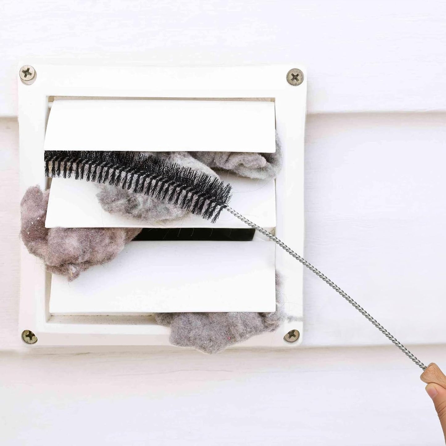 Dryer Cleaner Vent Brush - 70cm or 75cm Long Flexible Dryer Vent Cleaner & Refrigerator Condenser Coil Brush Long Flexible Refrigerator Coil Cleaning Brush (Short Brush)