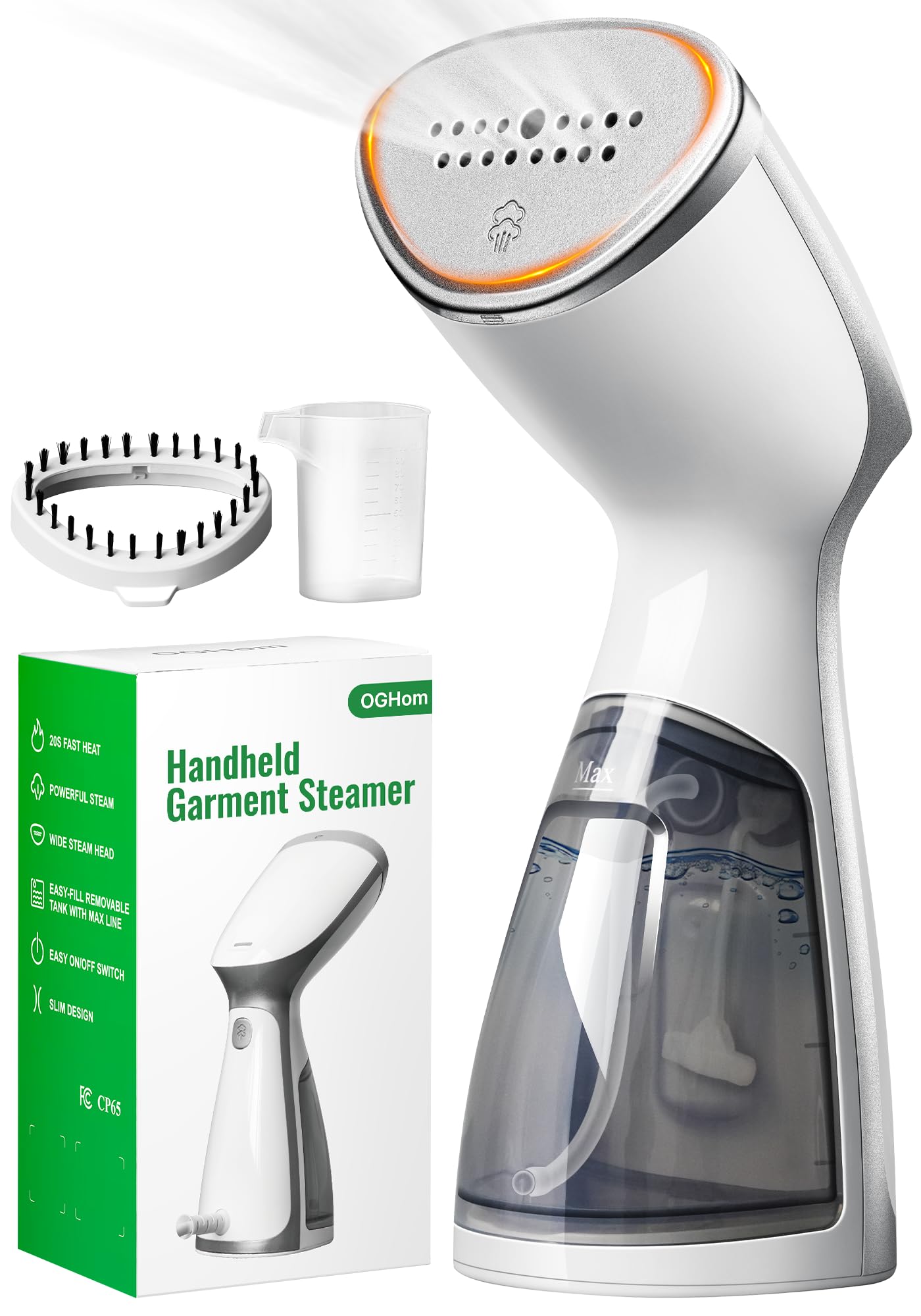OGHom Portable Travel Handheld Steamer for Clothes, Garment Wrinkle Remover