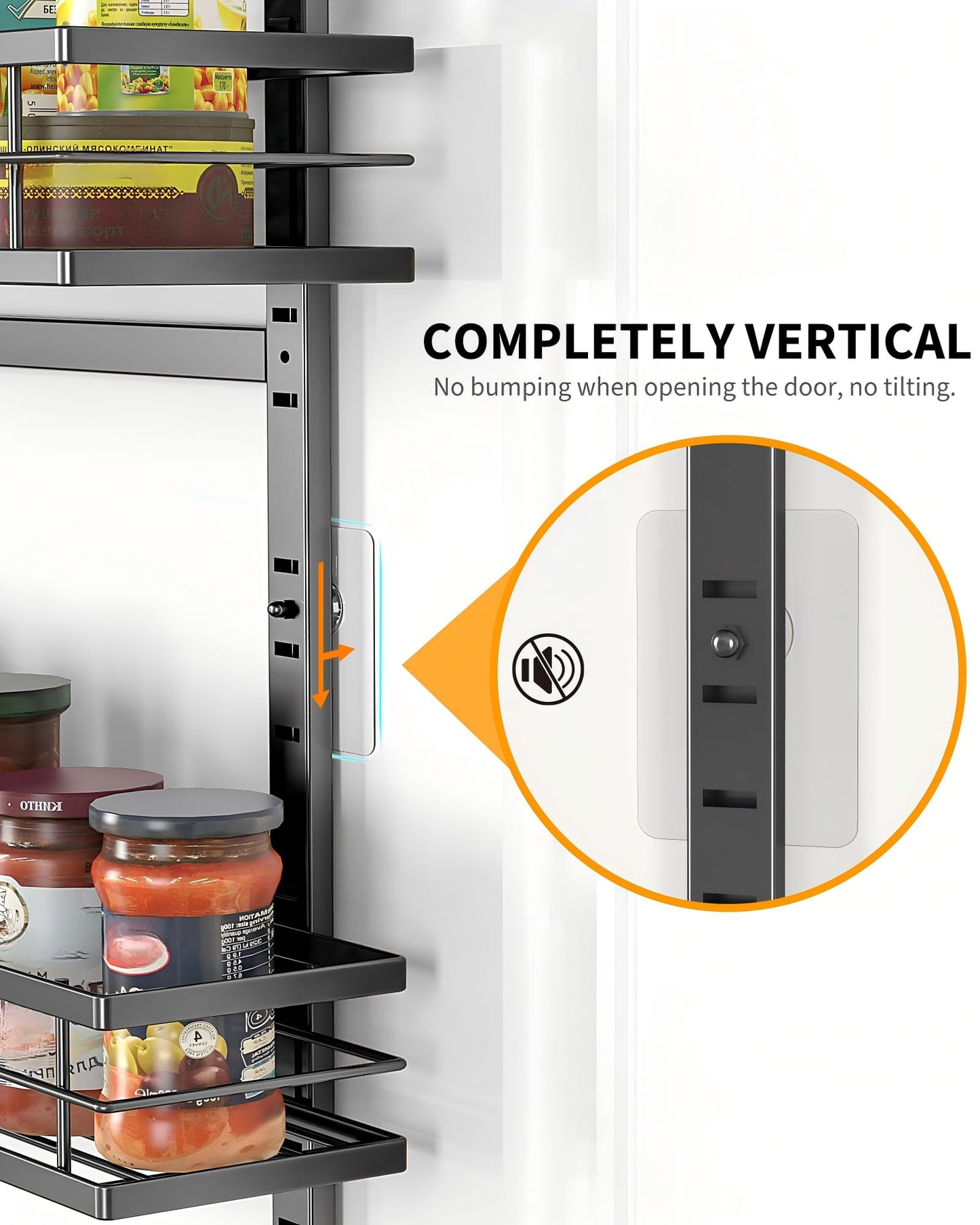Moforoco 9-Tier Over The Door Pantry Organizer, Pantry Organization and Storage, Black Hanging