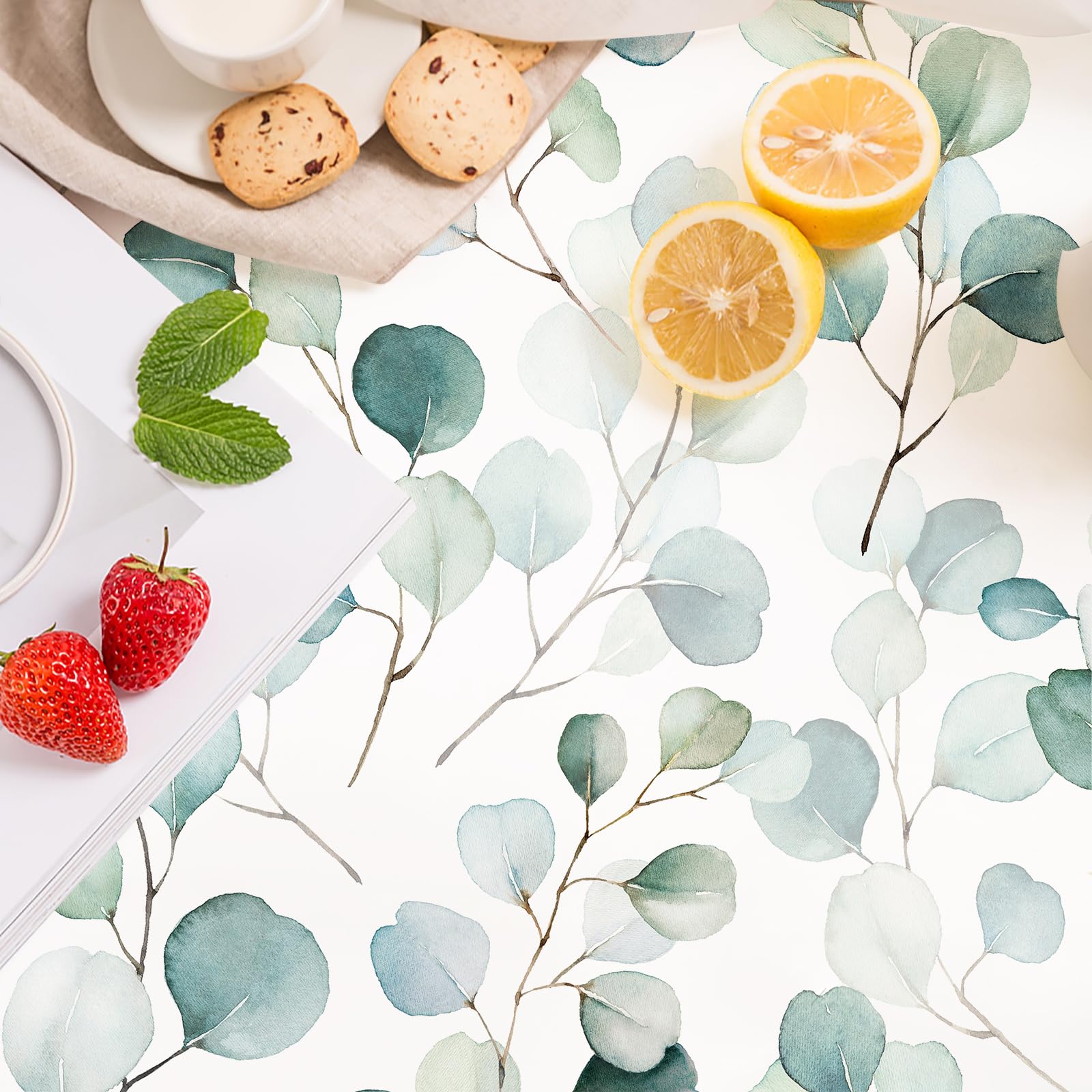 HAOKHOME Adhesive Shelf Liner Dresser Leaf Contact Paper for countertops