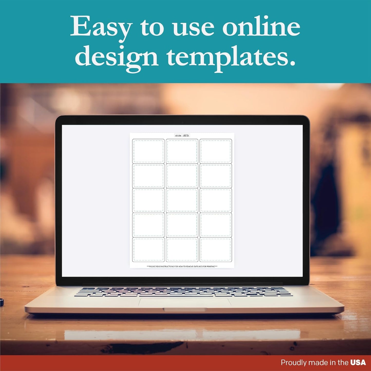 Premium Label Supply White Sticker Labels – 2.625" x 2" – Laser/Inkjet Compatible – (15 per Sheet), 2000 Sheets – 30,000 Total Adhesive Labels