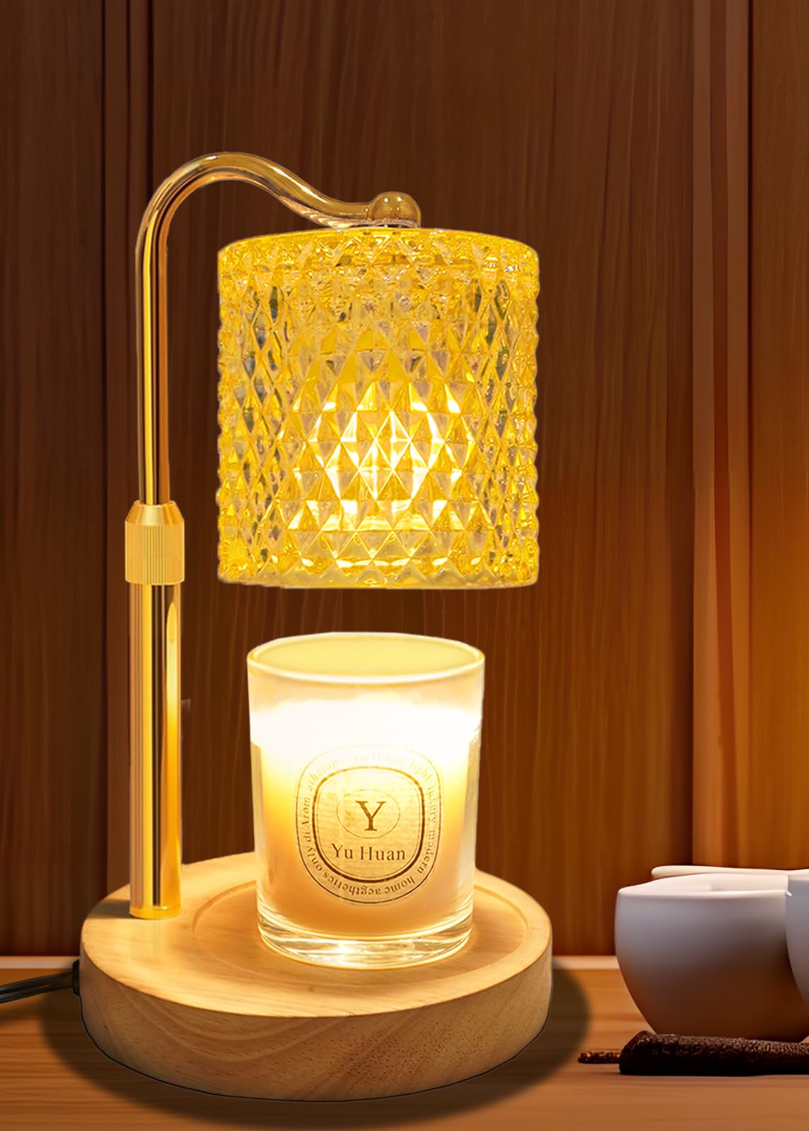 Pyong Candle Warmer Lamp with Timer Dimmer Adjustable Height, Birthday Gifts for Women, Candle