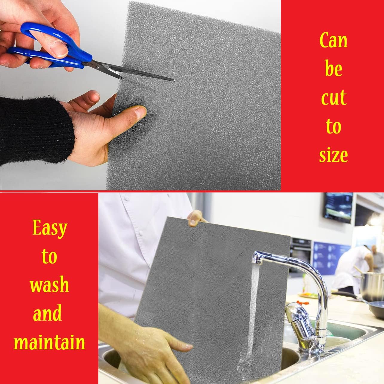 Dualplex® Fruit & Veggie Life Extender Liner for Fridge Refrigerator Drawers, 12x15 Inches (4 Pack) – Extends The Life of Your Produce & Prevents Spoilage (Grey)