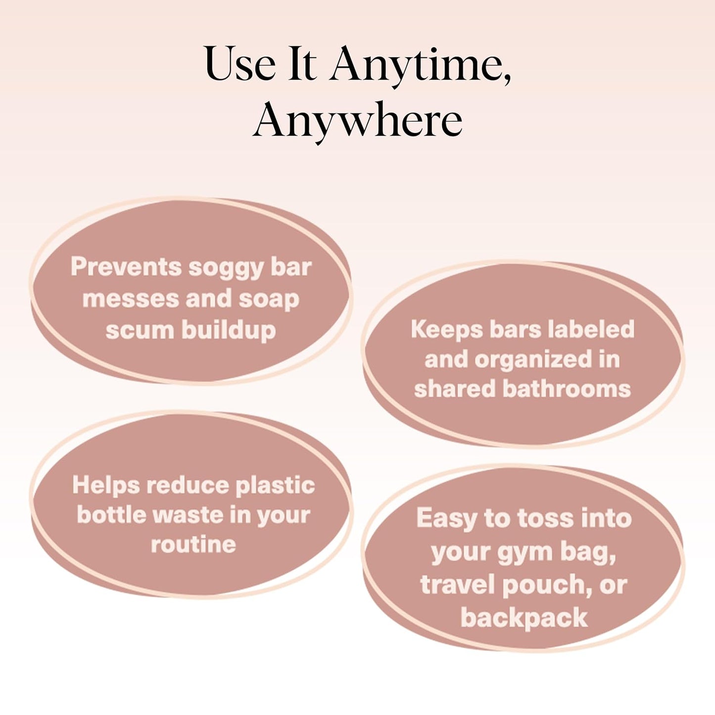 Kitsch Bar Soap Saver Bag – Patented Mesh Bag Soap Holder for Shampoo and Conditioner Bars - Extends Use & Prevents Soggy Mess - Recycled Mesh Beauty Pouch, Eco-Friendly – Mint