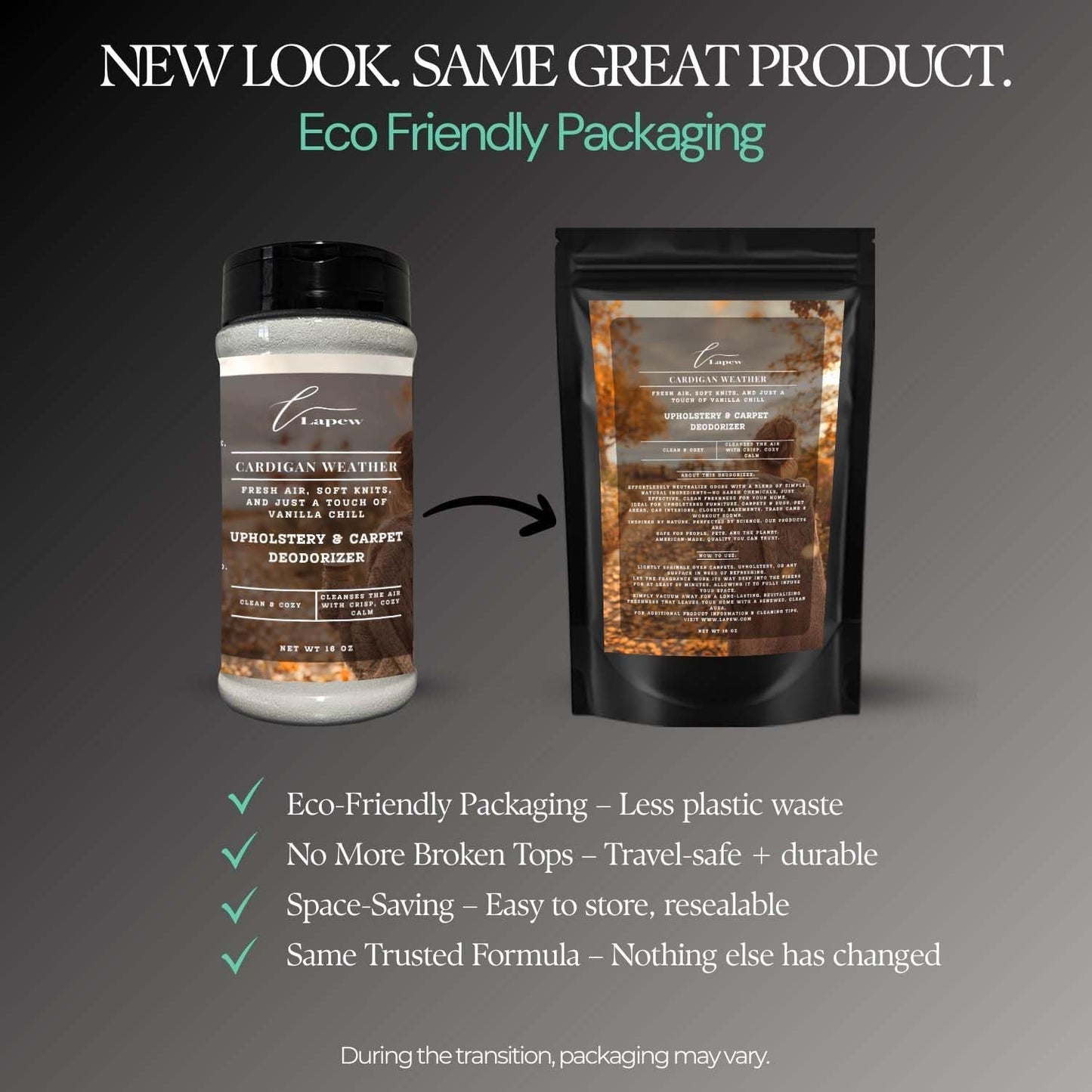 Cardigan Weather Carpet Freshener Powder: Powerful Odor Eliminator for Home, Upholstery Deodorizer, Carpet Deodorizer, Pet Urine, Cat Litter Box - Sweater Weather Fragrance