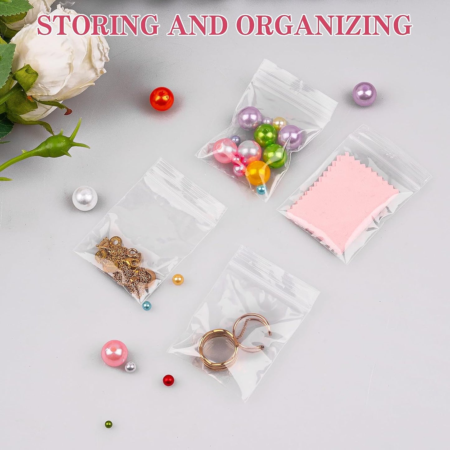 28 Pcs Jewelry Polishing Cloth for Sterling Silver Jewelry, Pink Cleaner Cloth for Rings, Includes 40 Pcs Small Jewelry Bags, Gift for Men and Women