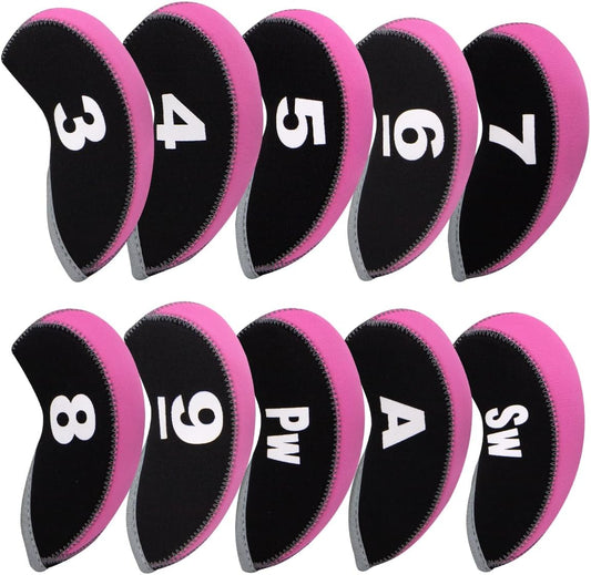 Golf Iron Covers for Golf Clubs Neoprene Golf Iron Cover Set 11pcs/10pcs Golf Iron Headcovers Golf