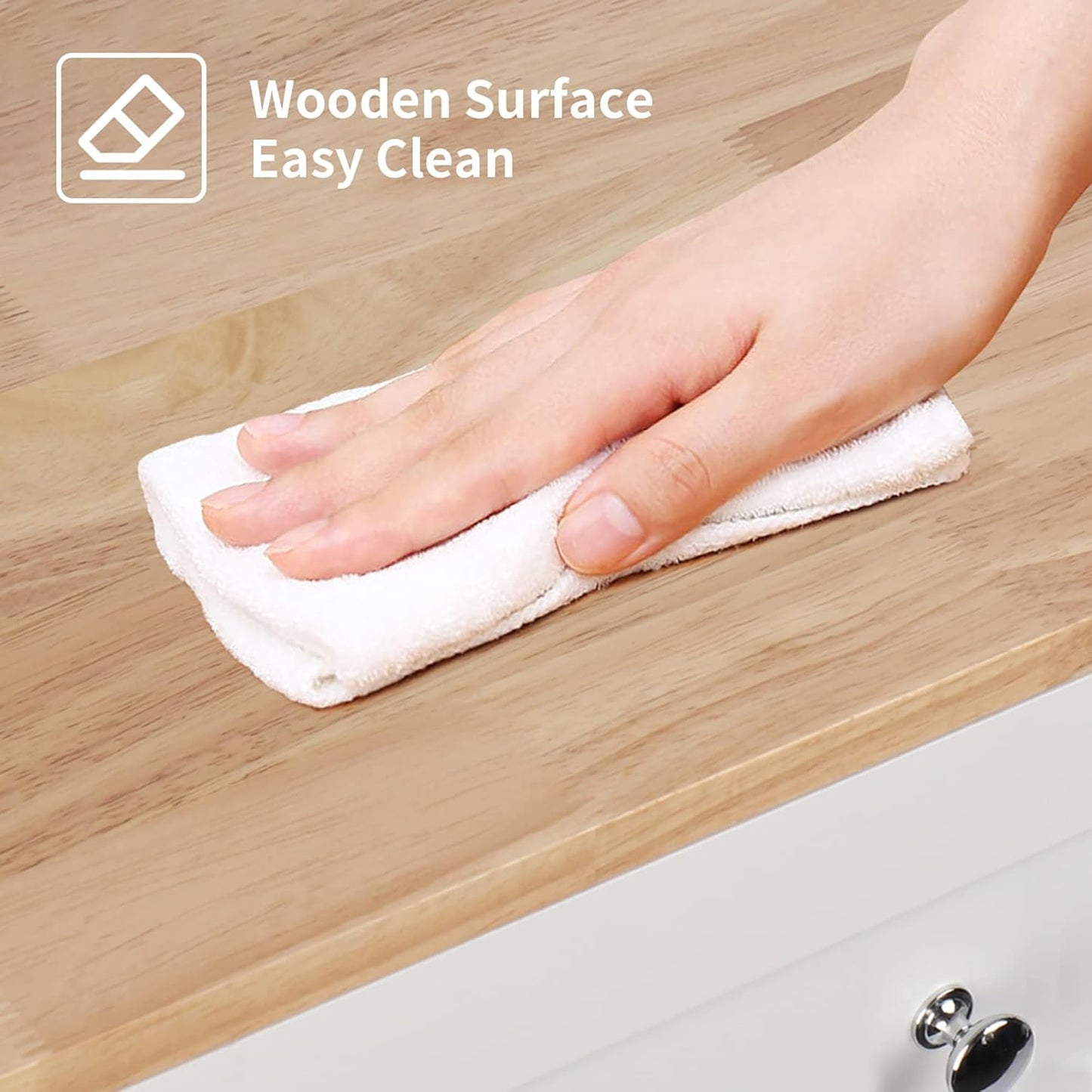 Betterhood Tilt Out Trash Cabinet 10 Gallon Wooden Free Standing Laundry Sorter Cabinet,Recycling Cabine with Hideaway Drawer,Tilt Out Trash Cabine Can Bin Kitchen (White)