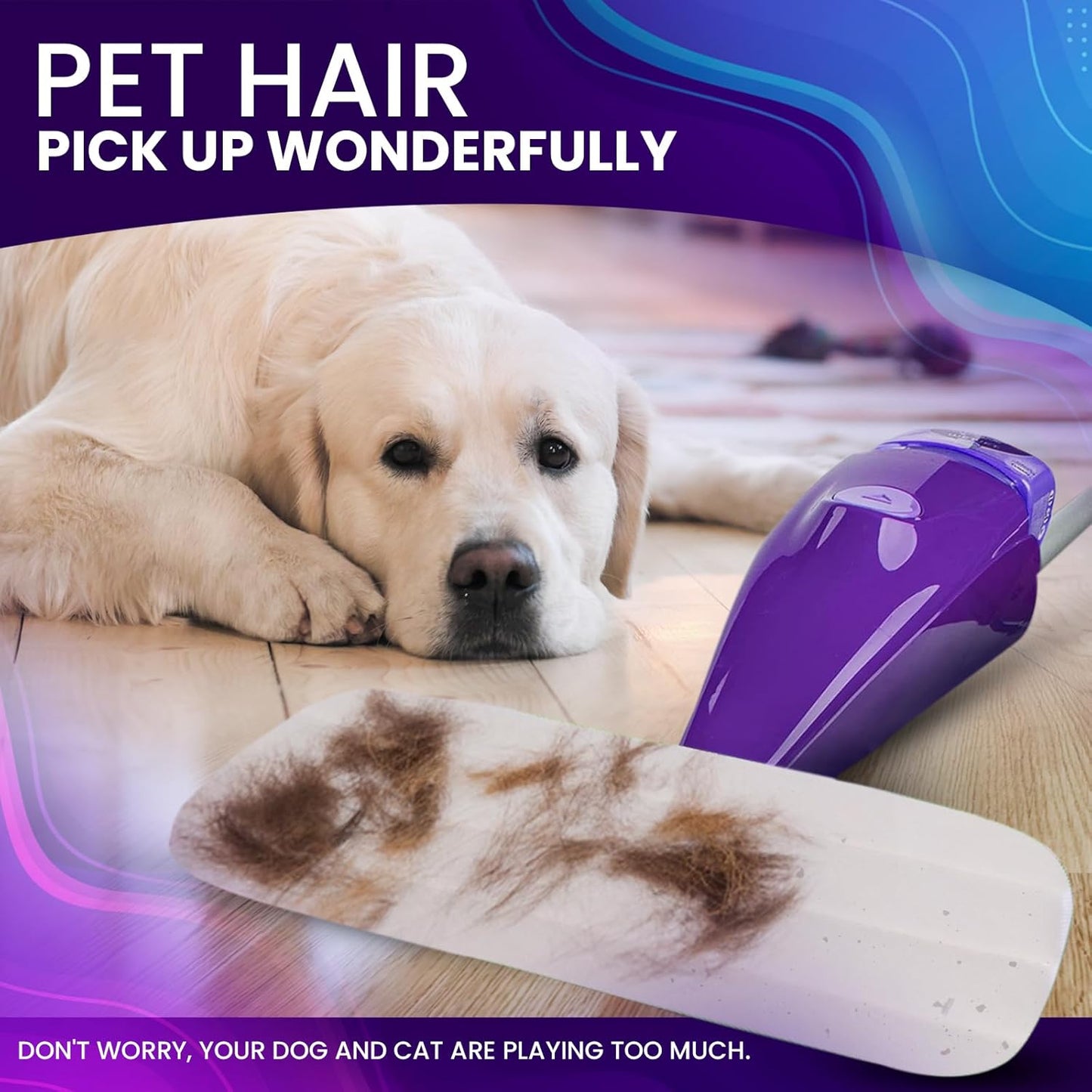 3pcs of Universal 11-inch Velcro Type Reusable Floor Mop Pads Compatible with Swiffer Wet Jet Refills Machine Washable Thick Microfiber Wet Pads for Hardwood and Household Cleaning Supplies (3pcs)