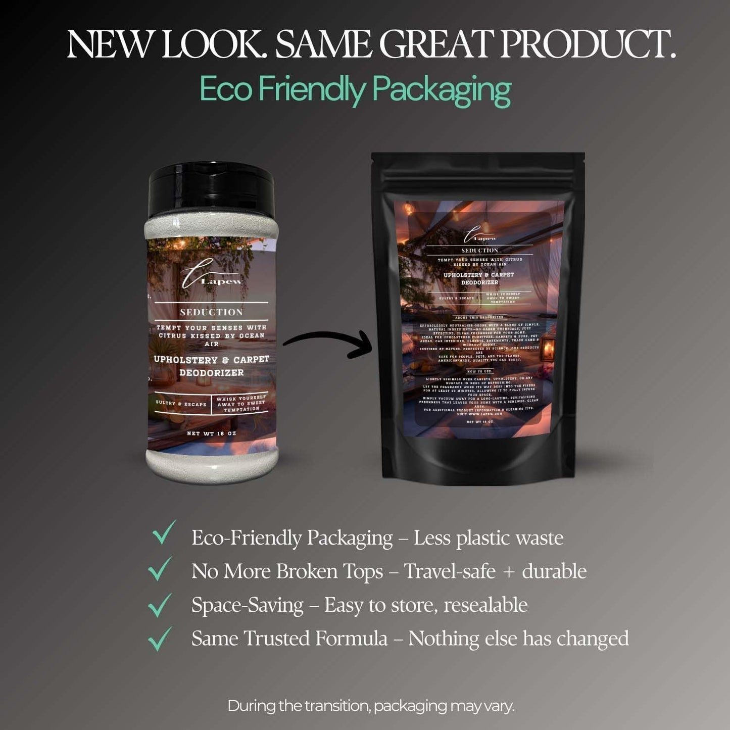 Seduction Carpet Freshener Powder: Powerful Odor Eliminator for Home, Upholstery Deodorizer, Carpet Deodorizer, Pet Urine, Cat Litter Box - Endless Weekend Fragrance