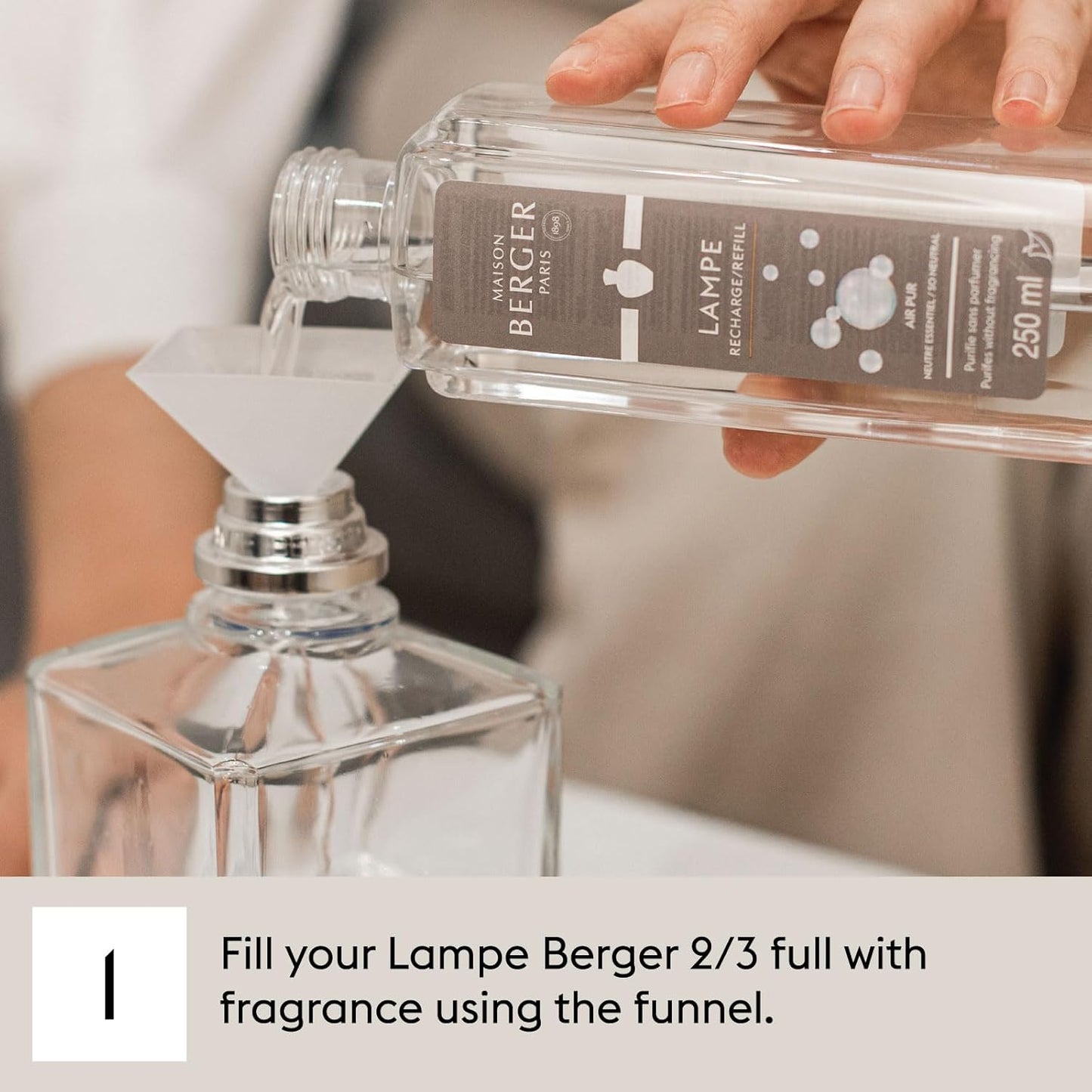 MAISON BERGER | Lampe Berger Refill Home Fragrance | Amber Powder | Home scents | 33.8 Fluid Ounce - 1L