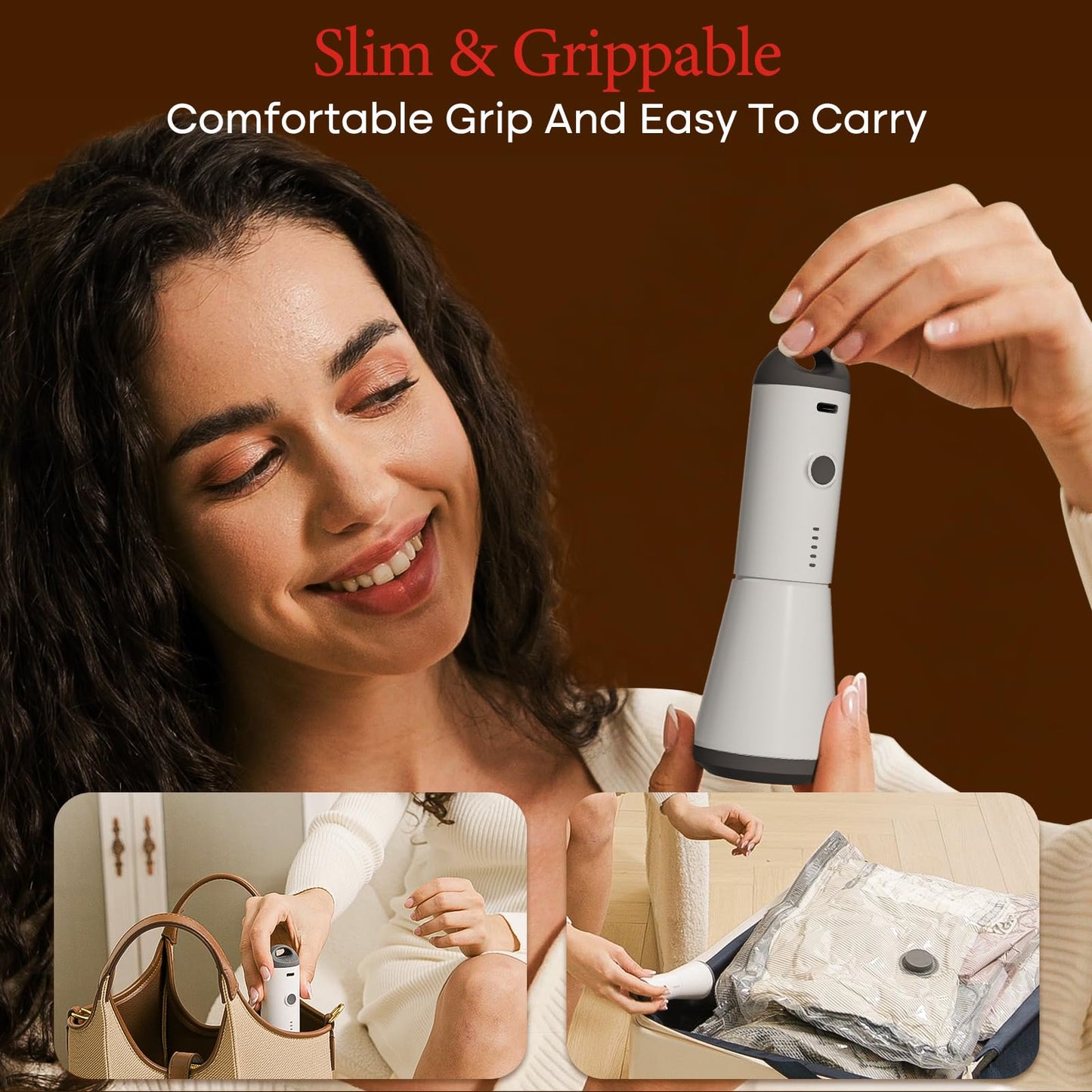 Vacbird Travel Vacuum Bags with Rechargeable Pump, Carry-On Space Saver