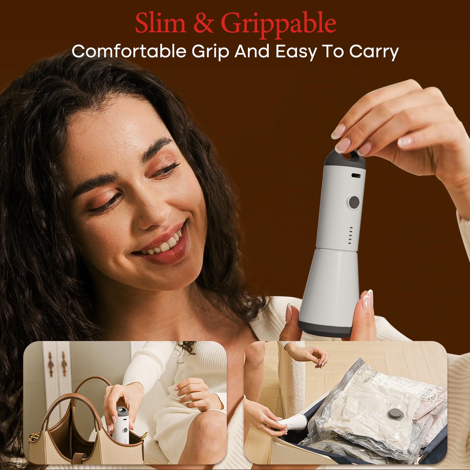Vacbird Travel Vacuum Bags with Rechargeable Pump, Carry-On Space Saver
