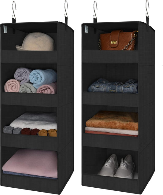 GRANNY SAYS 4-Shelf Hanging Organizer, Closet Hanging Shelves, Closet Hanging Storage Organizers