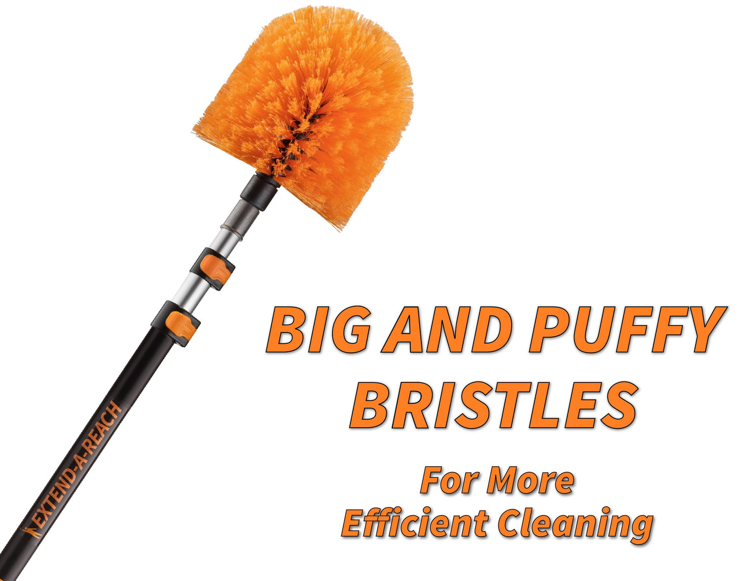 20 Foot High Reach Duster Kit with 4-12 ft Telescopic Extension Pole