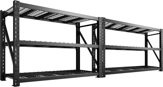 Bepatio 7014LBS Garage Shelving Heavy Duty 67.6W Storage Shelves Adjustable Metal Shelving 3 Tier