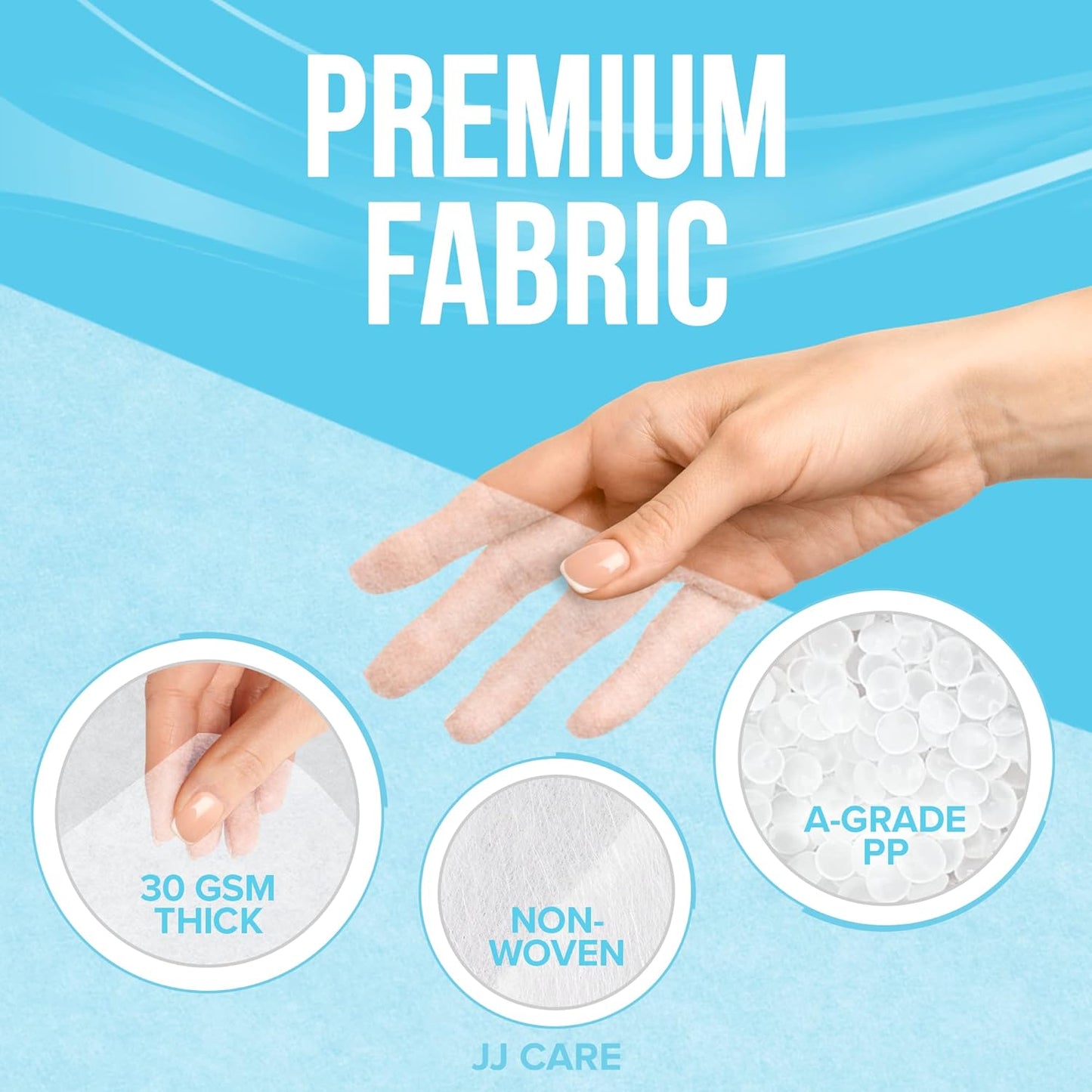 JJ CARE Disposable Massage Table Sheets - 50 Sheets [31.5" x 328 feet, 1 Roll] - 50% Thicker Perforated Massage Bed Cover, Non-Woven Disposable Roll for Massage Table for Waxing, Facial, Tattoo, & Spa