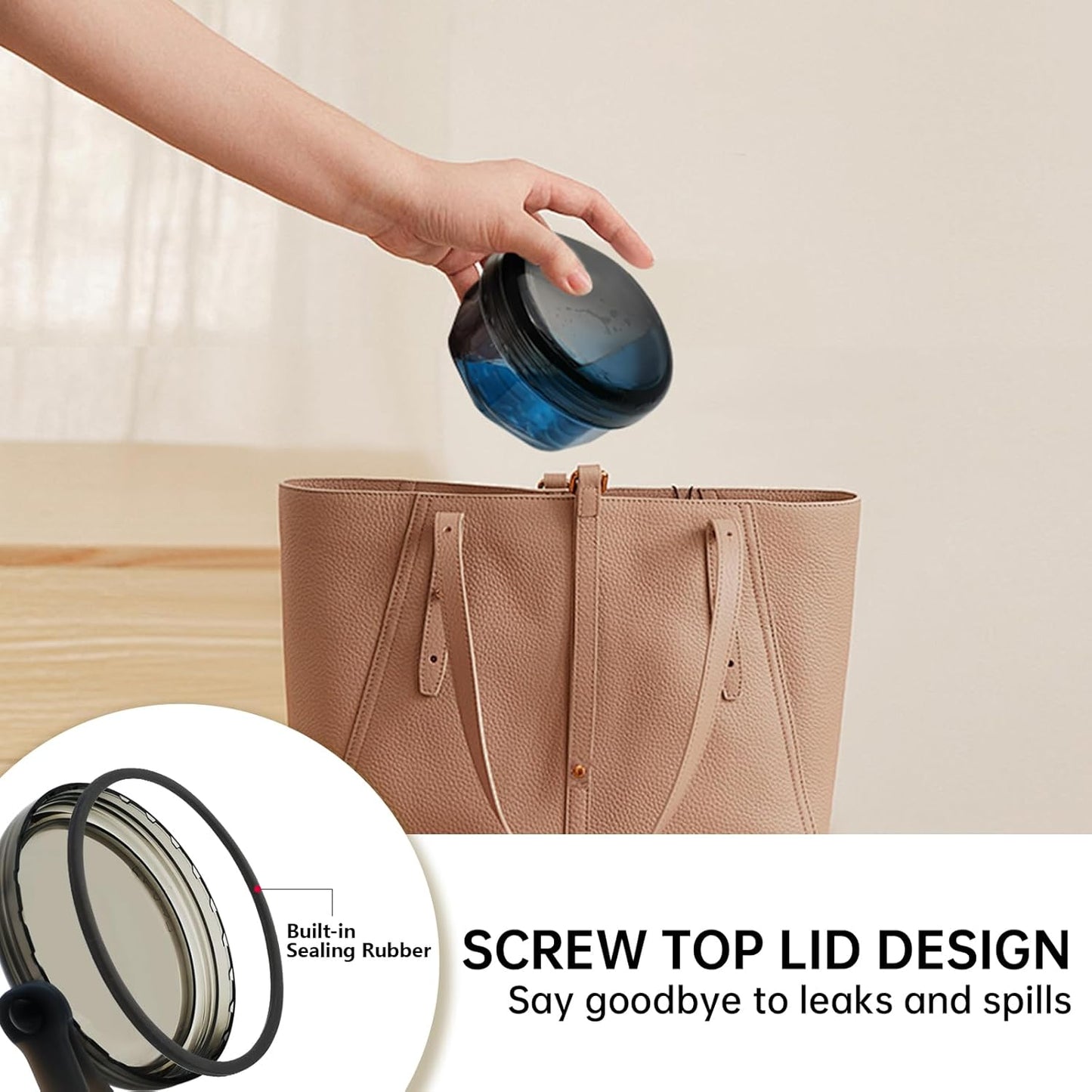 Leak Proof Denture Cups for Soaking Dentures, Partial Denture Bath Case Travel Retainer Cleaning Container Case with Brush for Aligner, Denture, Mouth Guard - Transparent Black