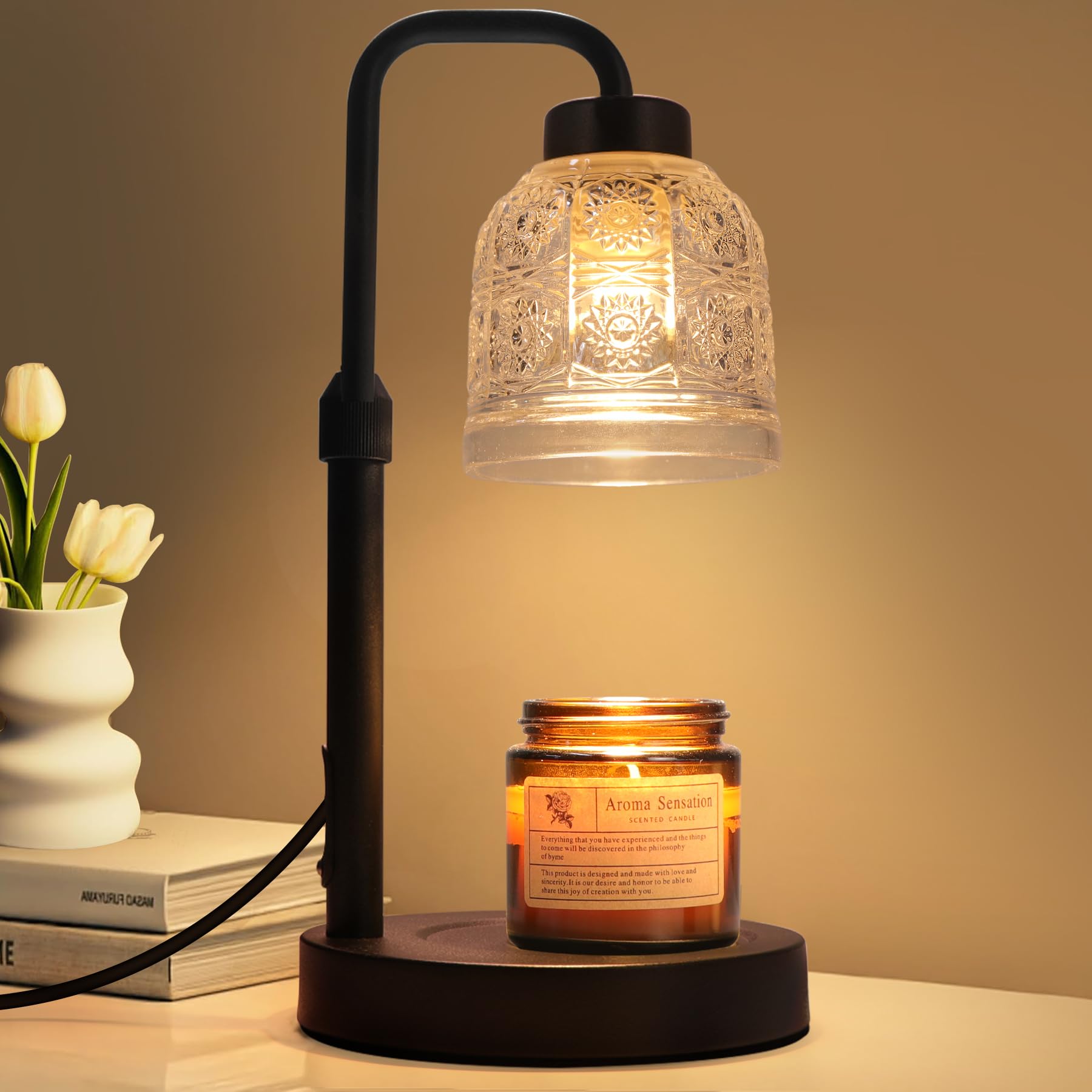 Candle Warmer Lamp with Timer Dimmable, Adjustable Lamp Candle Warmer, Birthday Gifts for Women