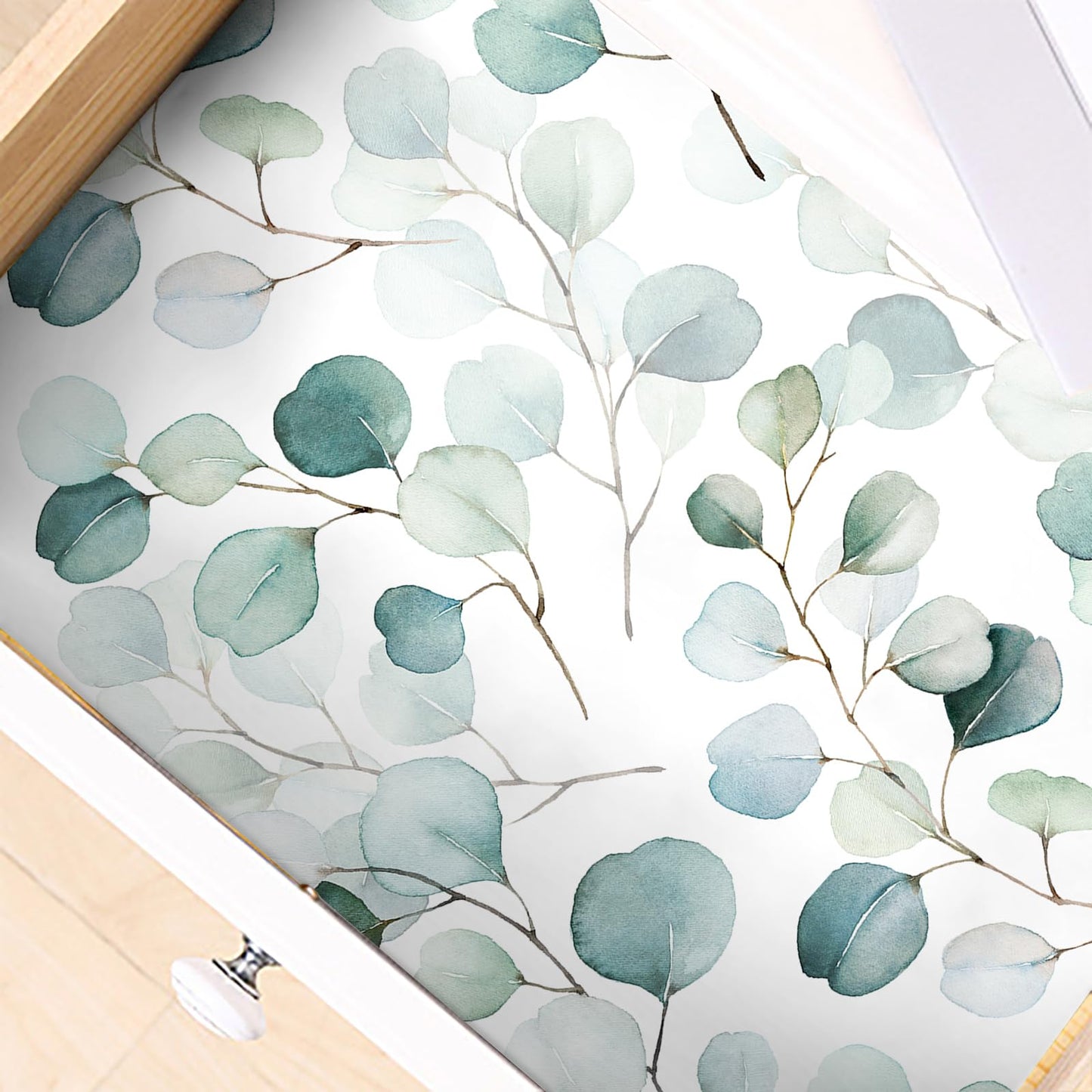 HAOKHOME Adhesive Shelf Liner Dresser Leaf Contact Paper for countertops