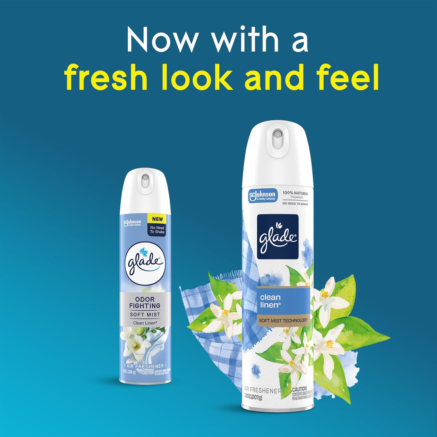 Glade Air Freshener Room Spray, Clean Linen Scent, Odor Fighting to Deliver Long Lasting Freshness