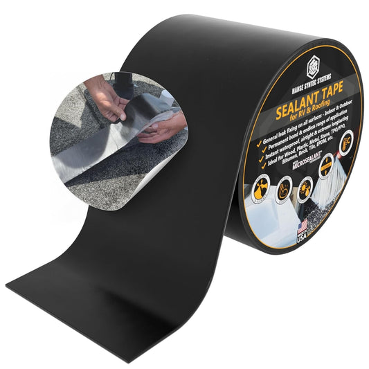 HSS Sealant Tape with MicroSealant - Waterproof Commercial Roofing Tape for Roof and RV Repair