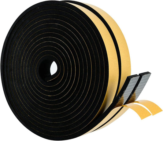 High Density Foam Weather Stripping Door Seal Strip Insulation Tape Roll for Insulating Door Frame